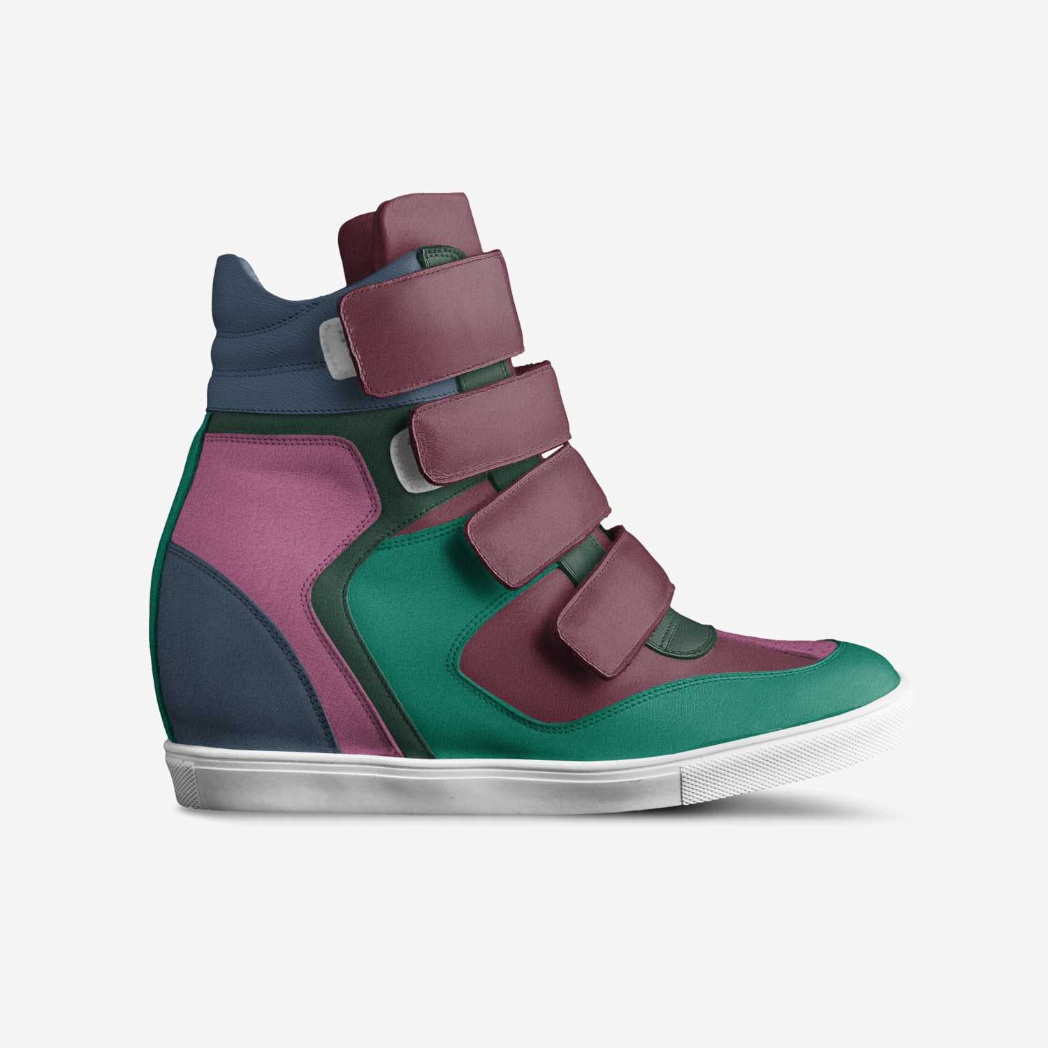 Rainbow custom made in Italy shoes by Beatrice Redi | Side view
