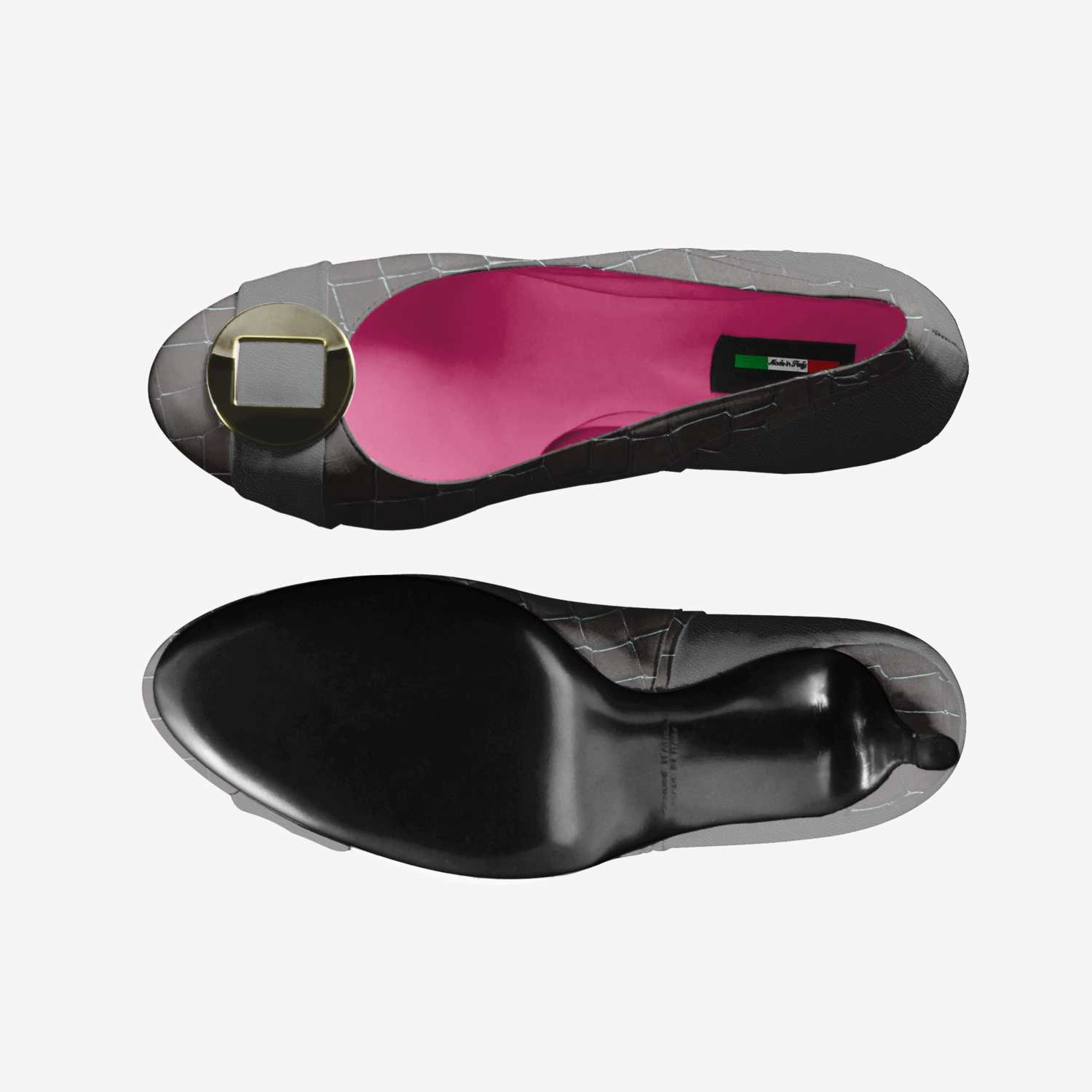 Cinders custom made in Italy shoes by Beatrice Redi | Top view