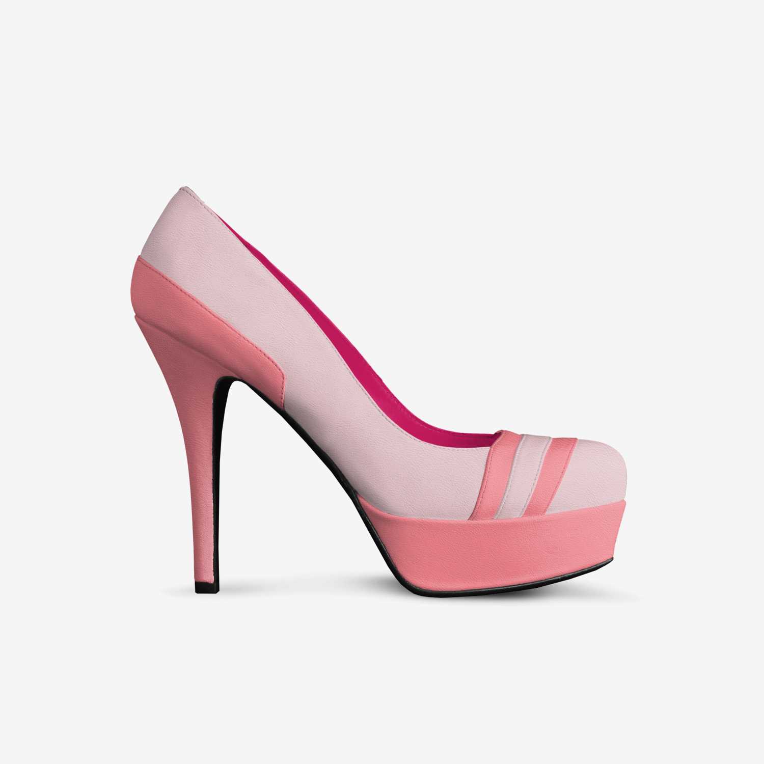 Candy Floss custom made in Italy shoes by Beatrice Redi | Side view