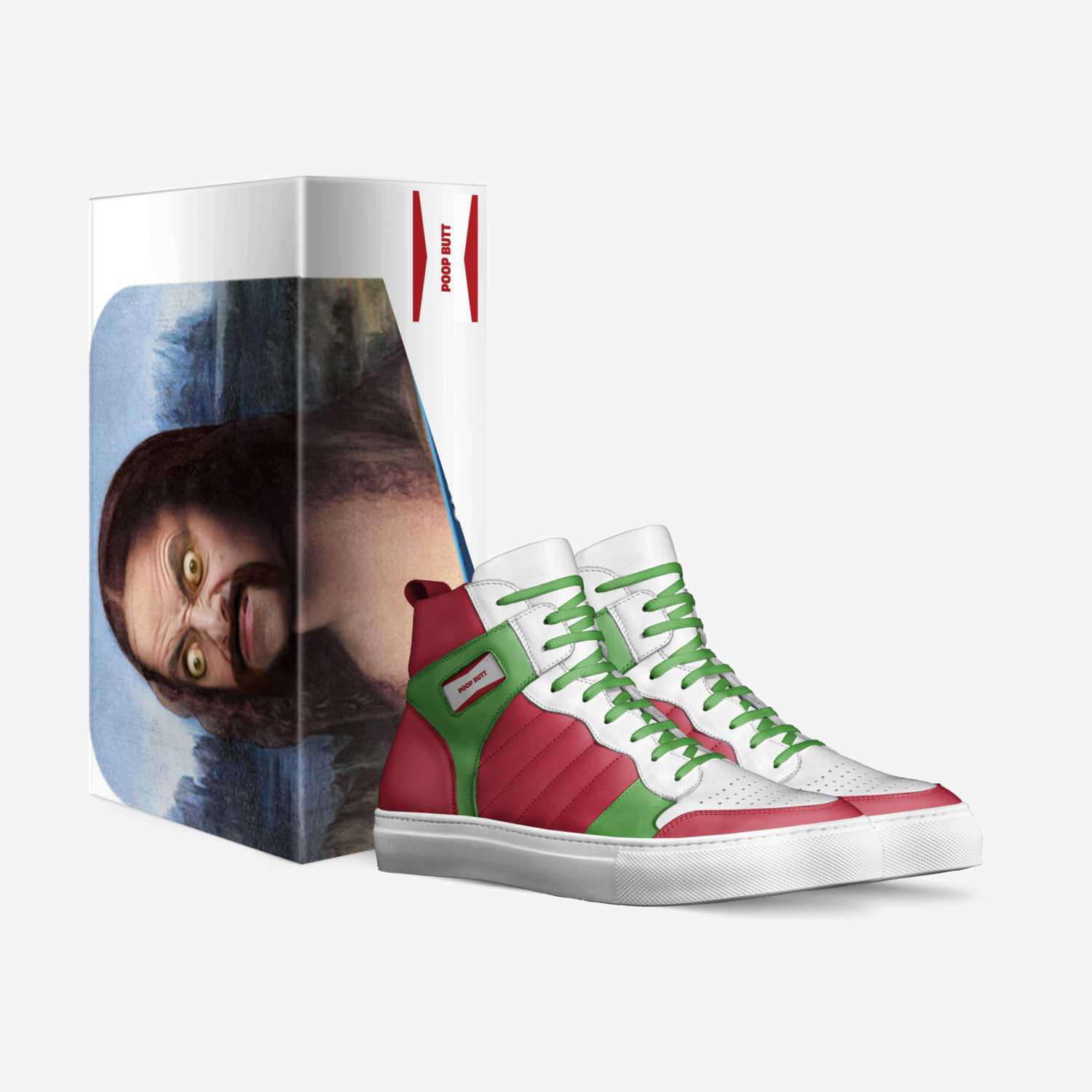 POOP BUTT custom made in Italy shoes by Bookshop8 | Box view