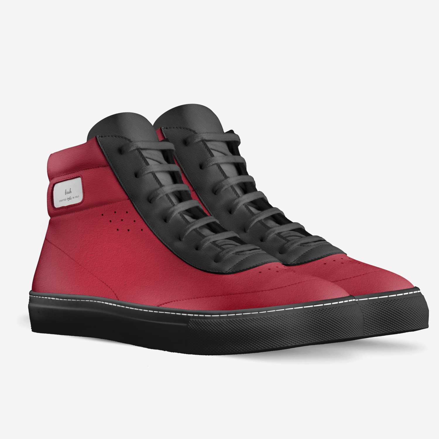 bruh custom made in Italy shoes by Collin Something | Double view