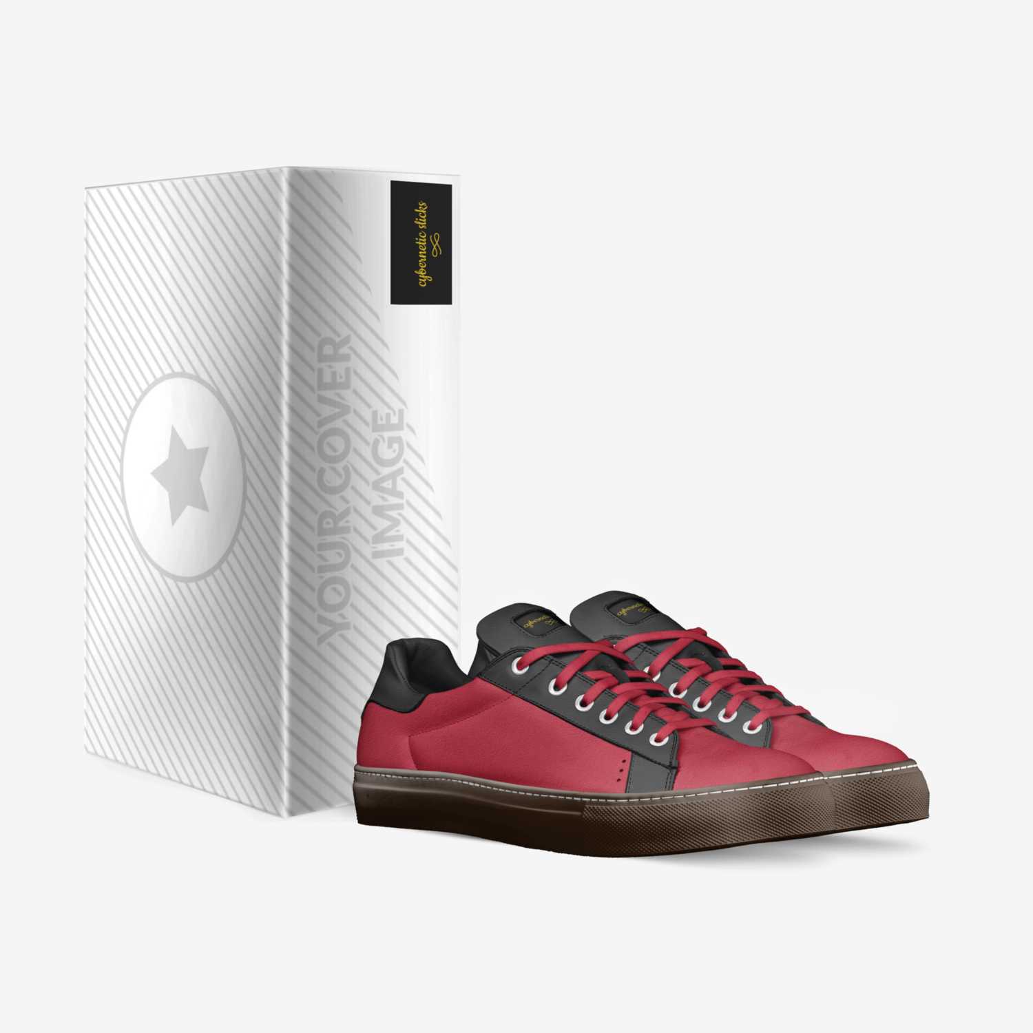 cybernetic slicks custom made in Italy shoes by Armaan Alom | Box view