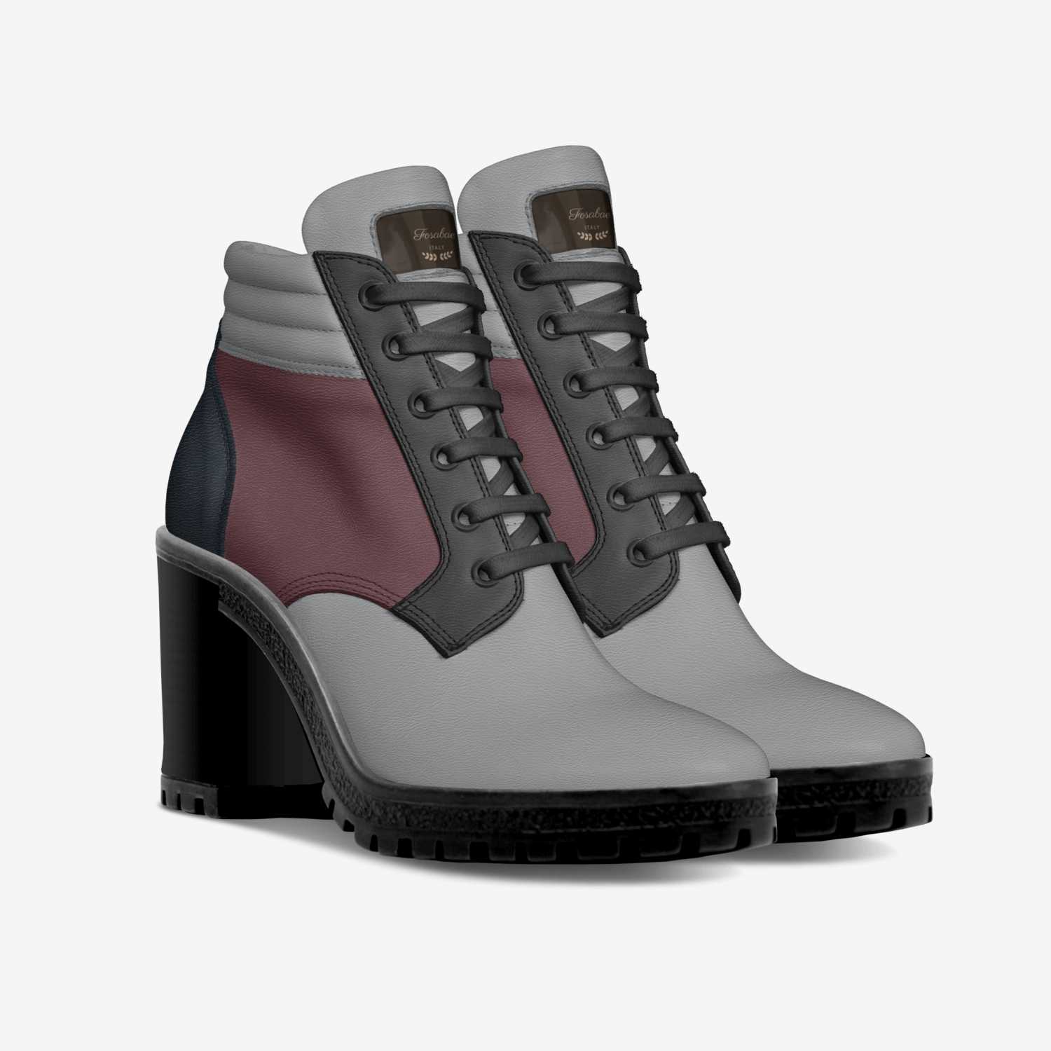Fosabae custom made in Italy shoes by Hawa Desai | Double view