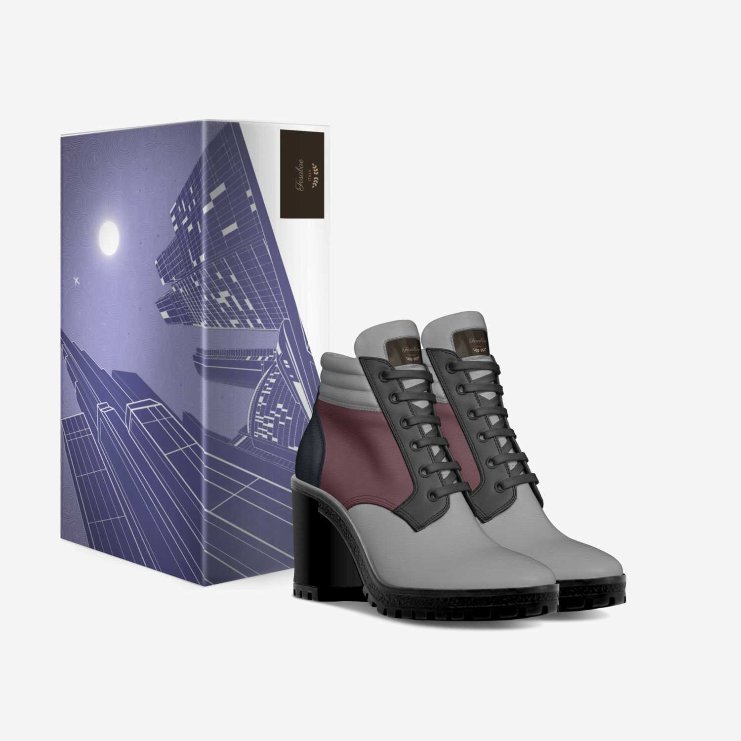 Fosabae custom made in Italy shoes by Hawa Desai | Box view