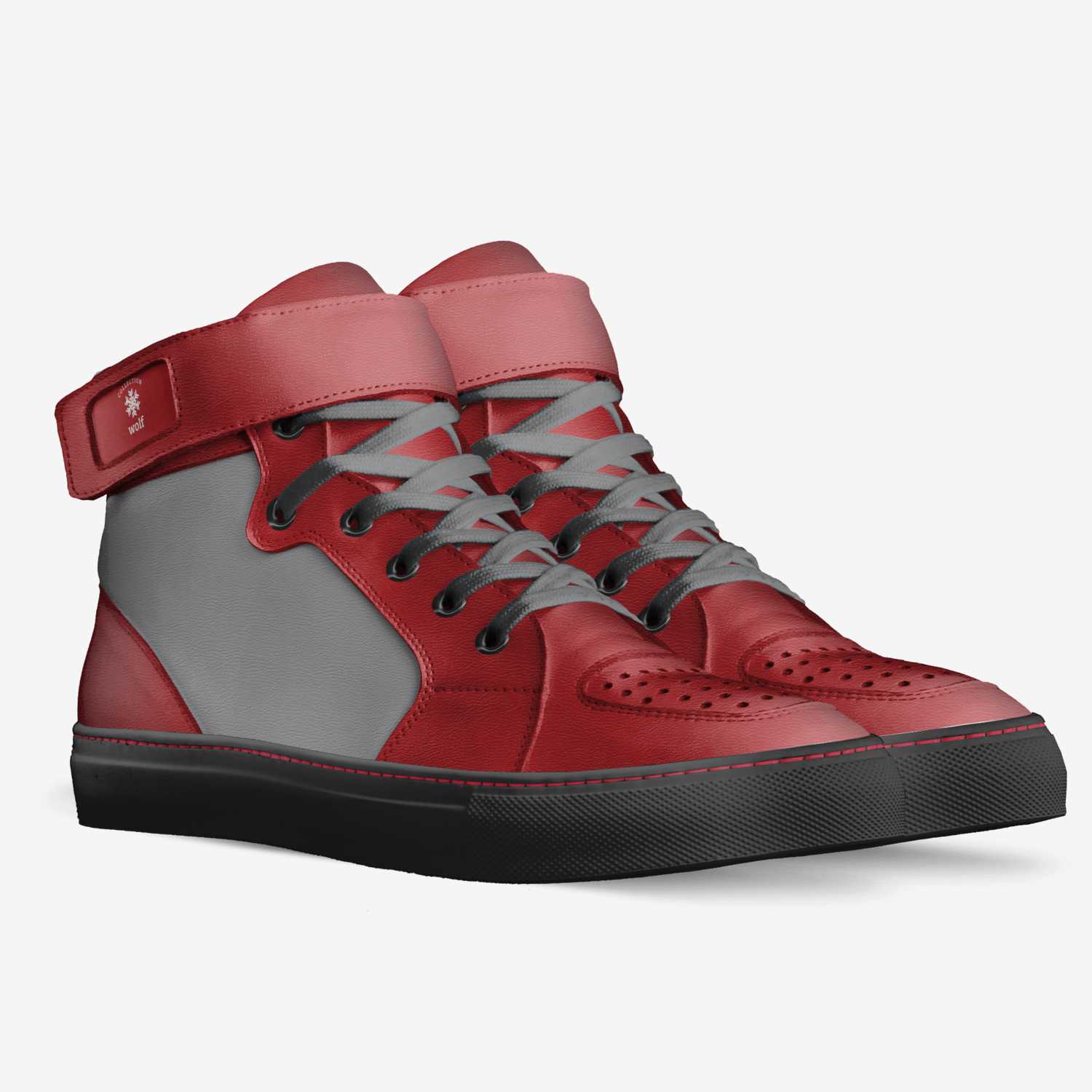 wolf custom made in Italy shoes by Golden | Double view