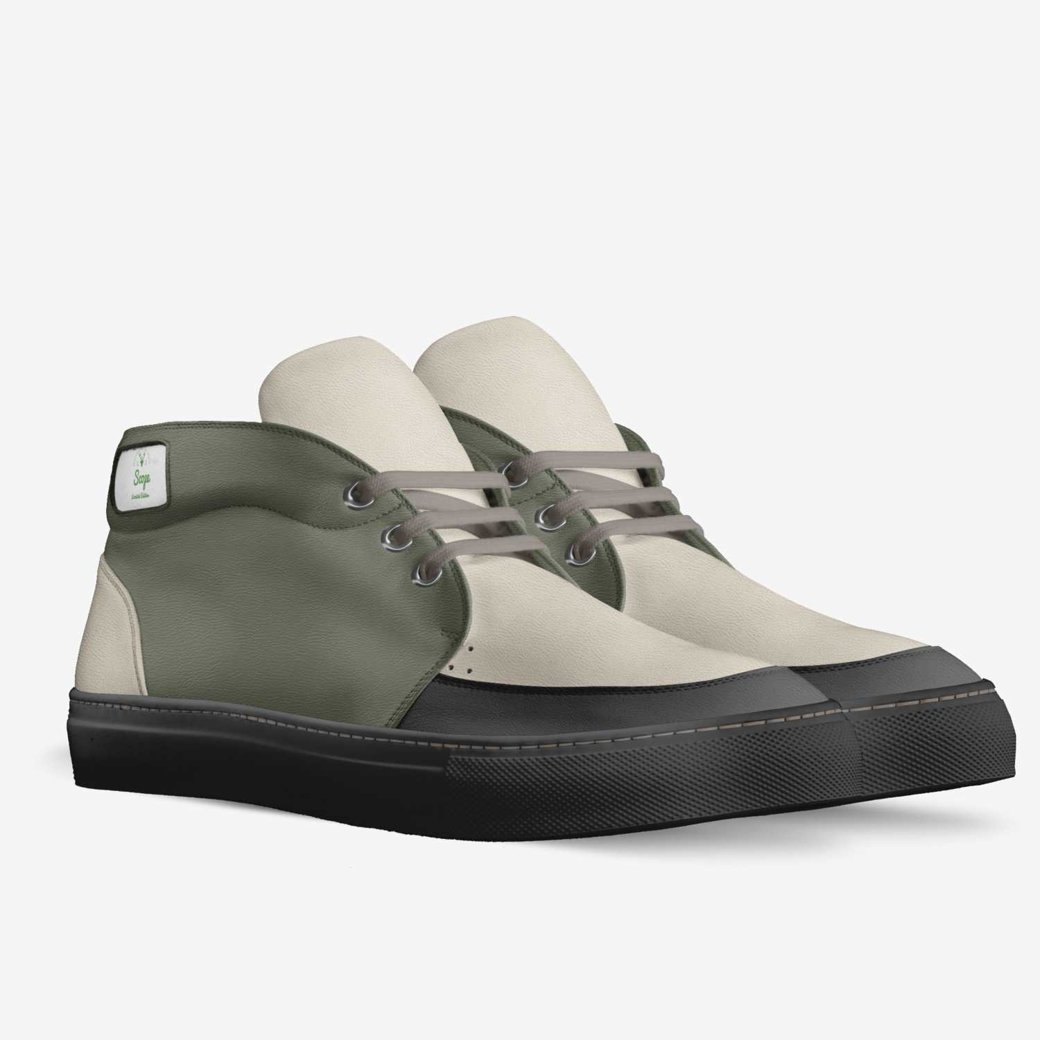 Scope custom made in Italy shoes by Deanna Cortez | Double view