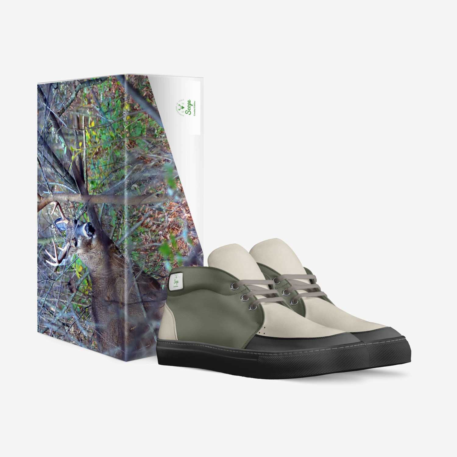 Scope custom made in Italy shoes by Deanna Cortez | Box view