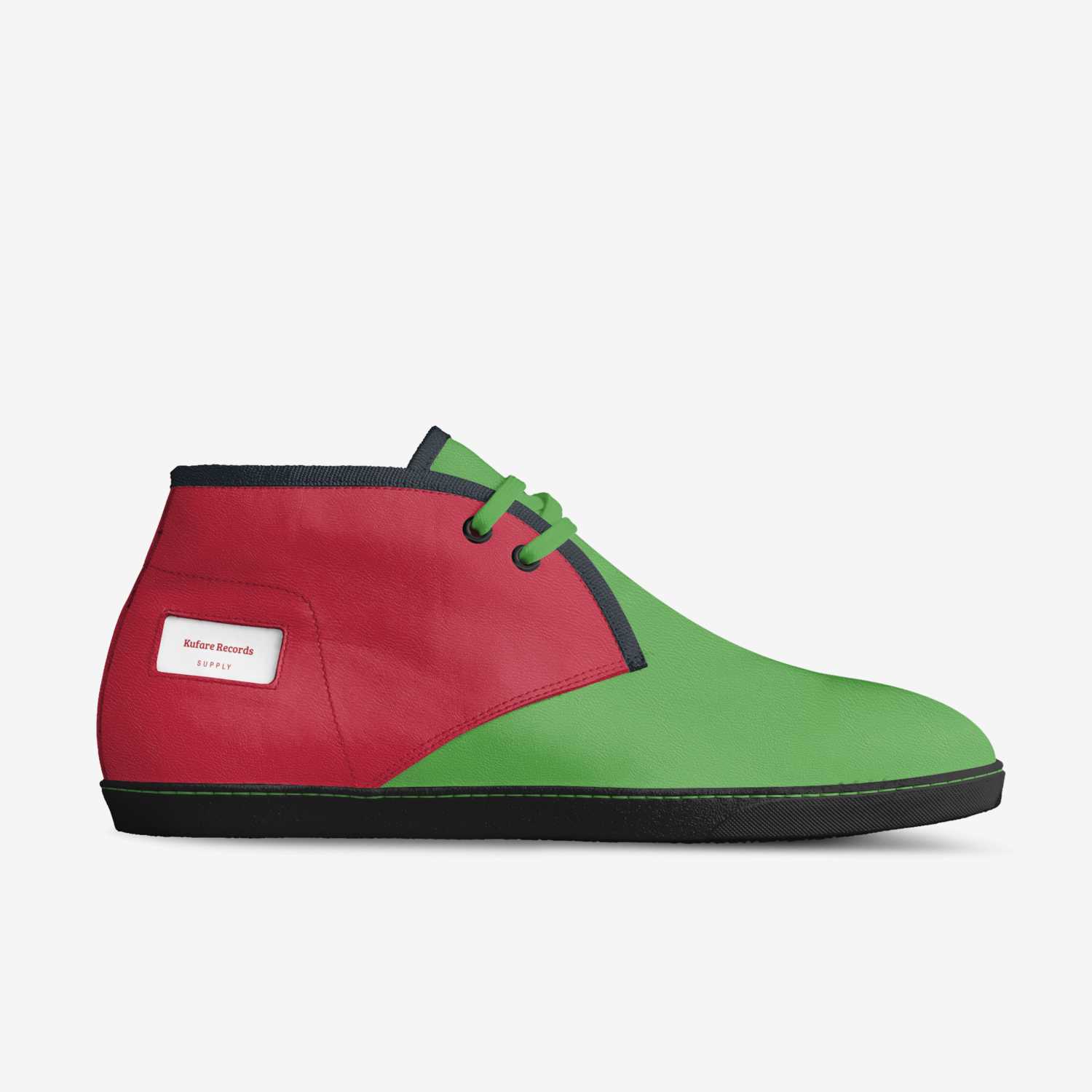 Kufare Records custom made in Italy shoes by Haroun Ramadan | Side view