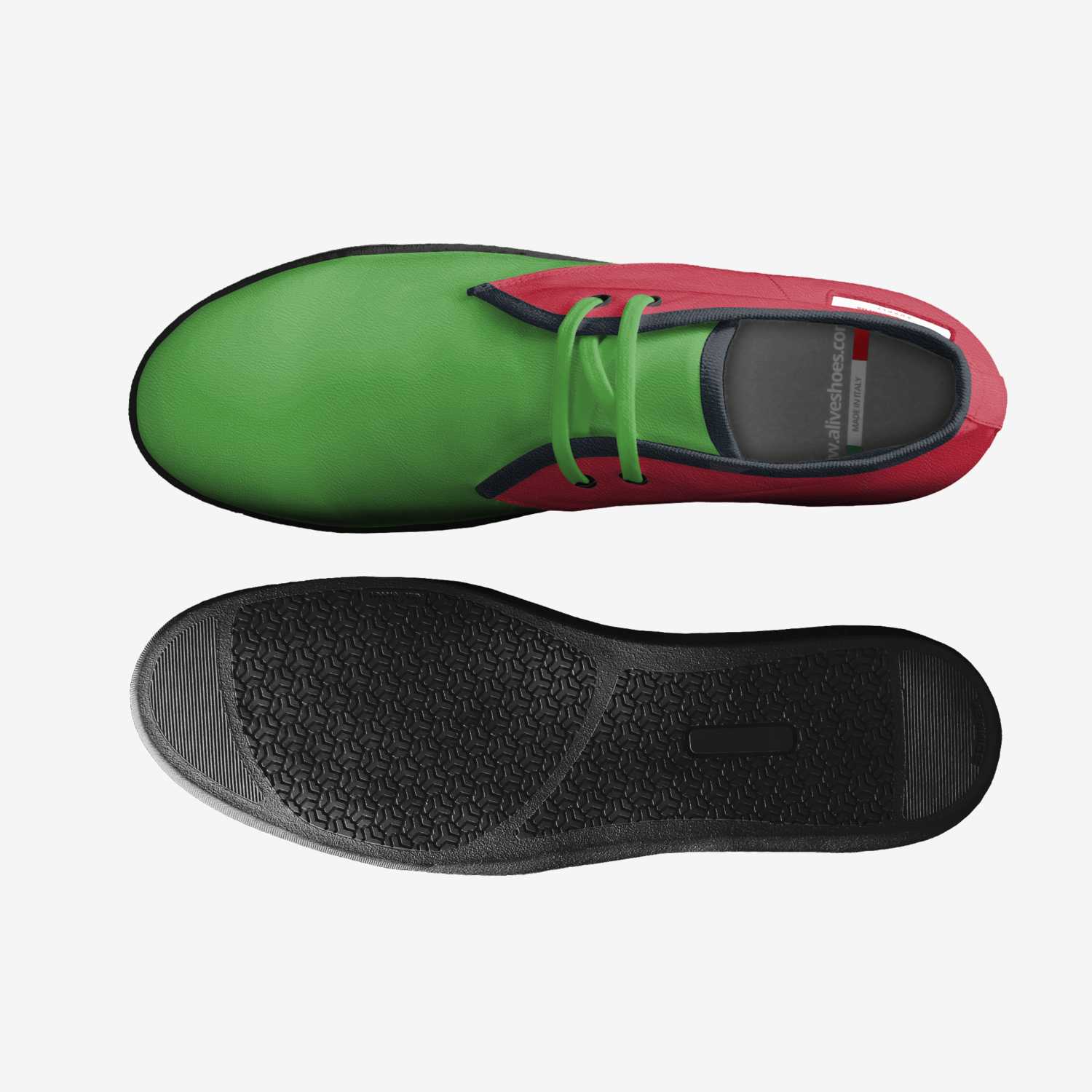 Kufare Records custom made in Italy shoes by Haroun Ramadan | Top view