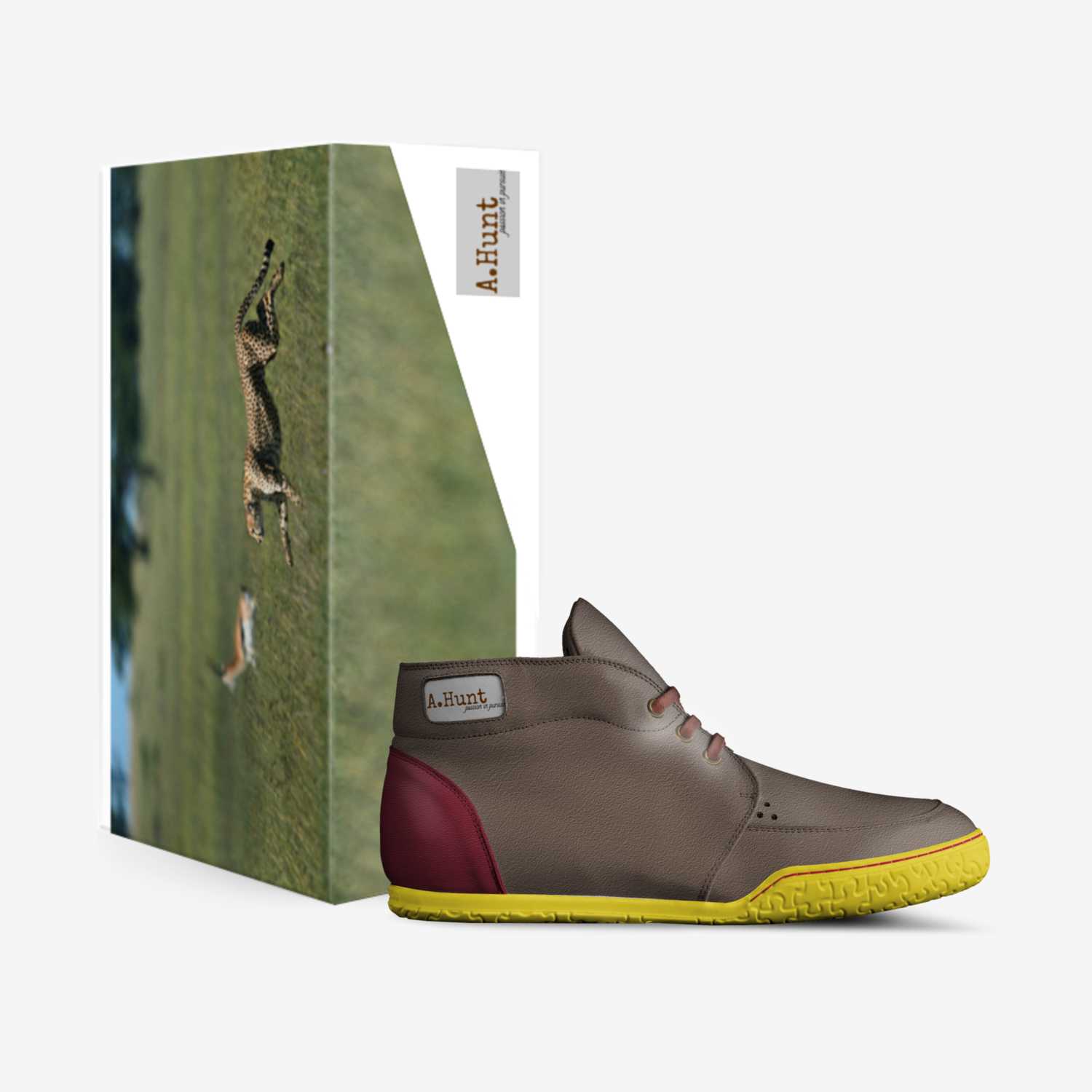 A.Hunt custom made in Italy shoes by Myran Hunter | Box view