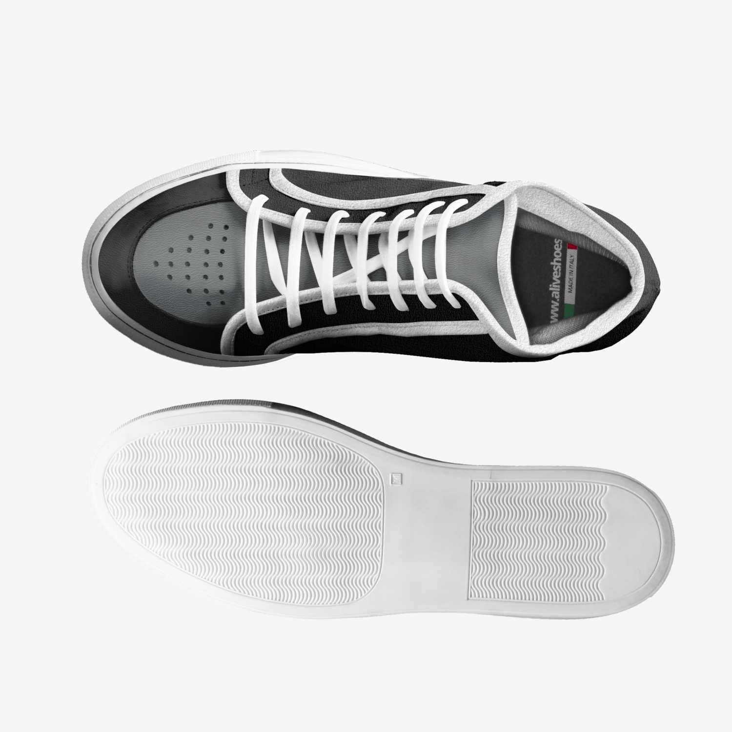 Cousa custom made in Italy shoes by Rashan Hughes | Top view