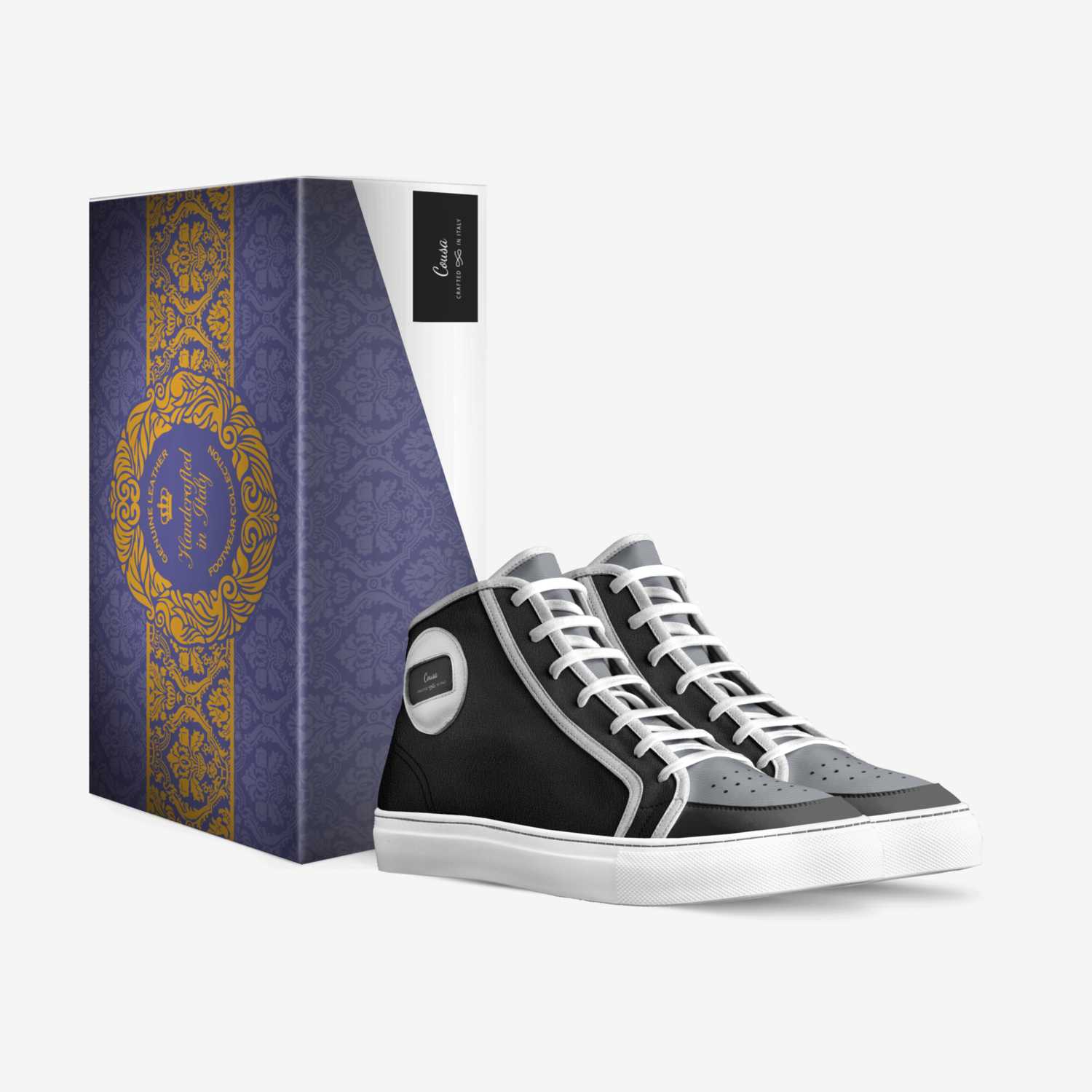 Cousa custom made in Italy shoes by Rashan Hughes | Box view