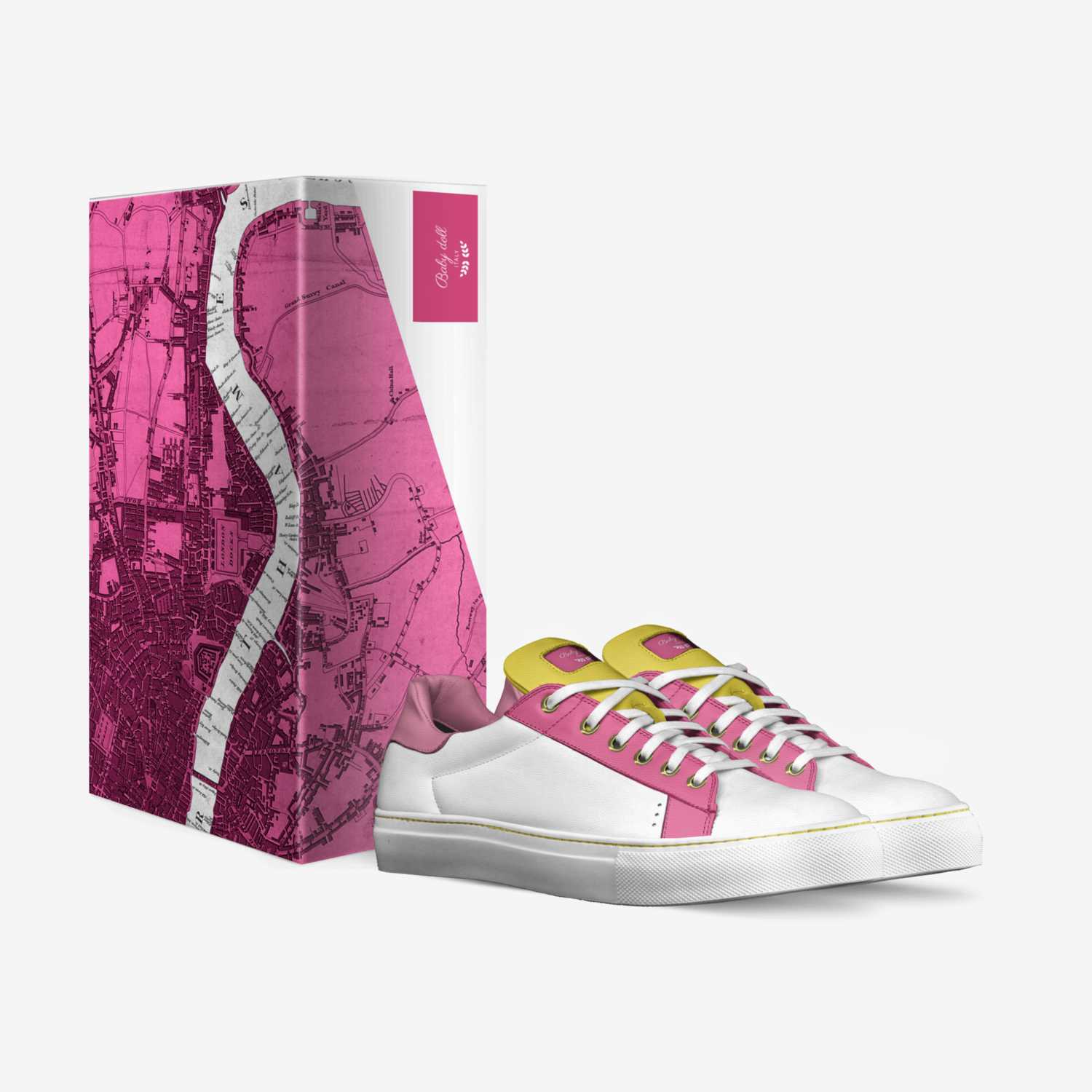 Baby doll custom made in Italy shoes by Albaby Doll | Box view