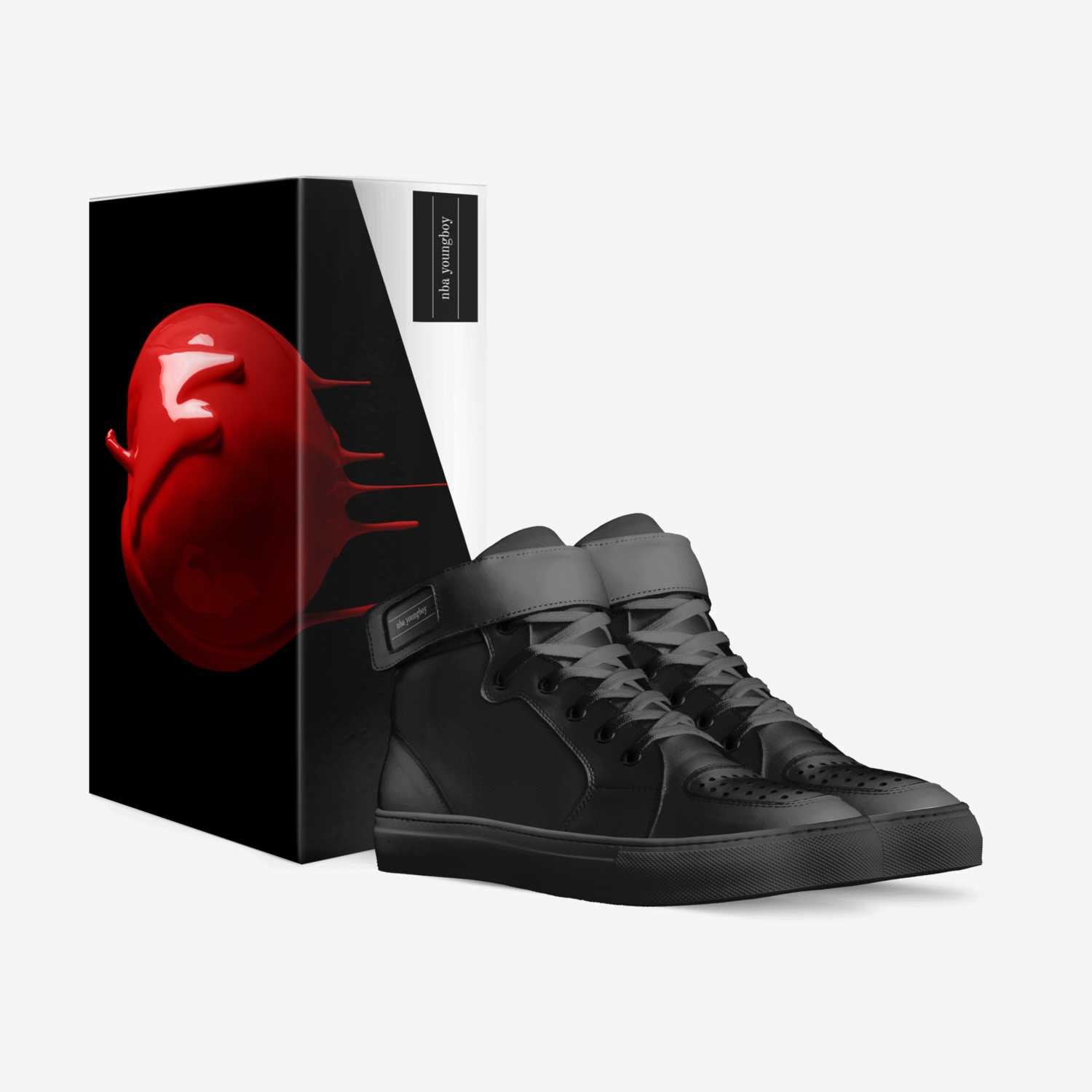nba youngboy custom made in Italy shoes by Hannah | Box view