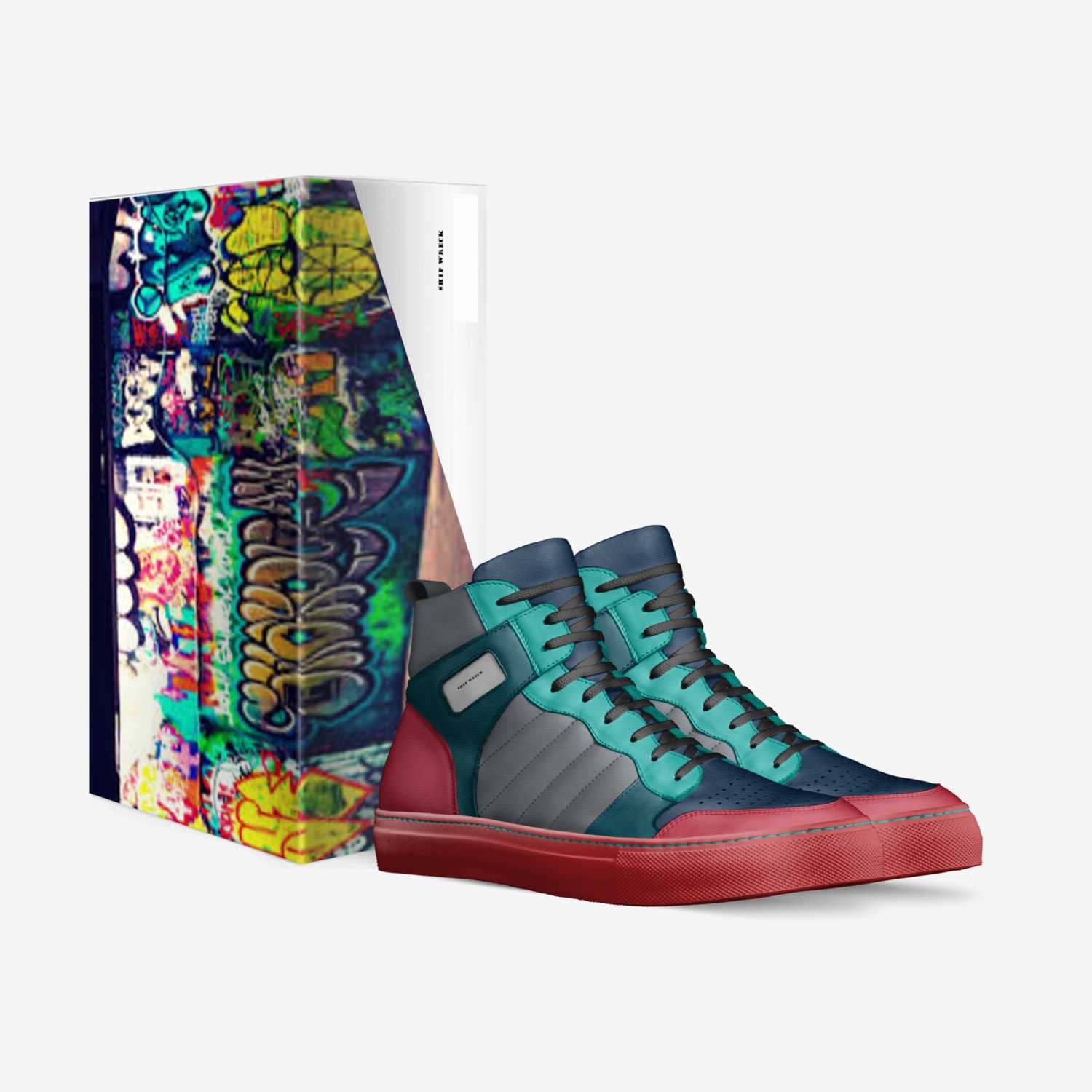 Sky shooters custom made in Italy shoes by Alex Mcsween | Box view