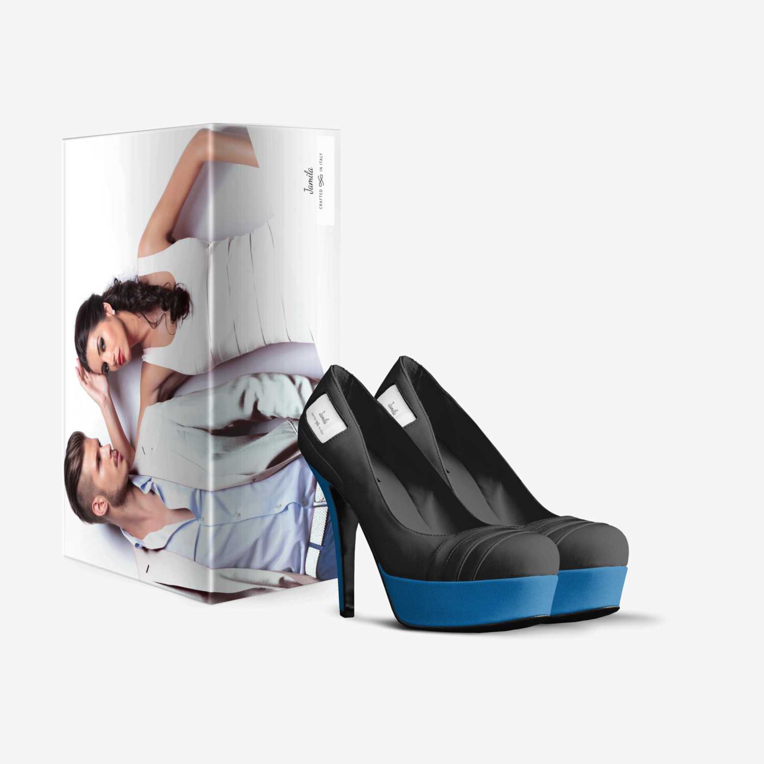 Jamila custom made in Italy shoes by Jamila Vereen | Box view