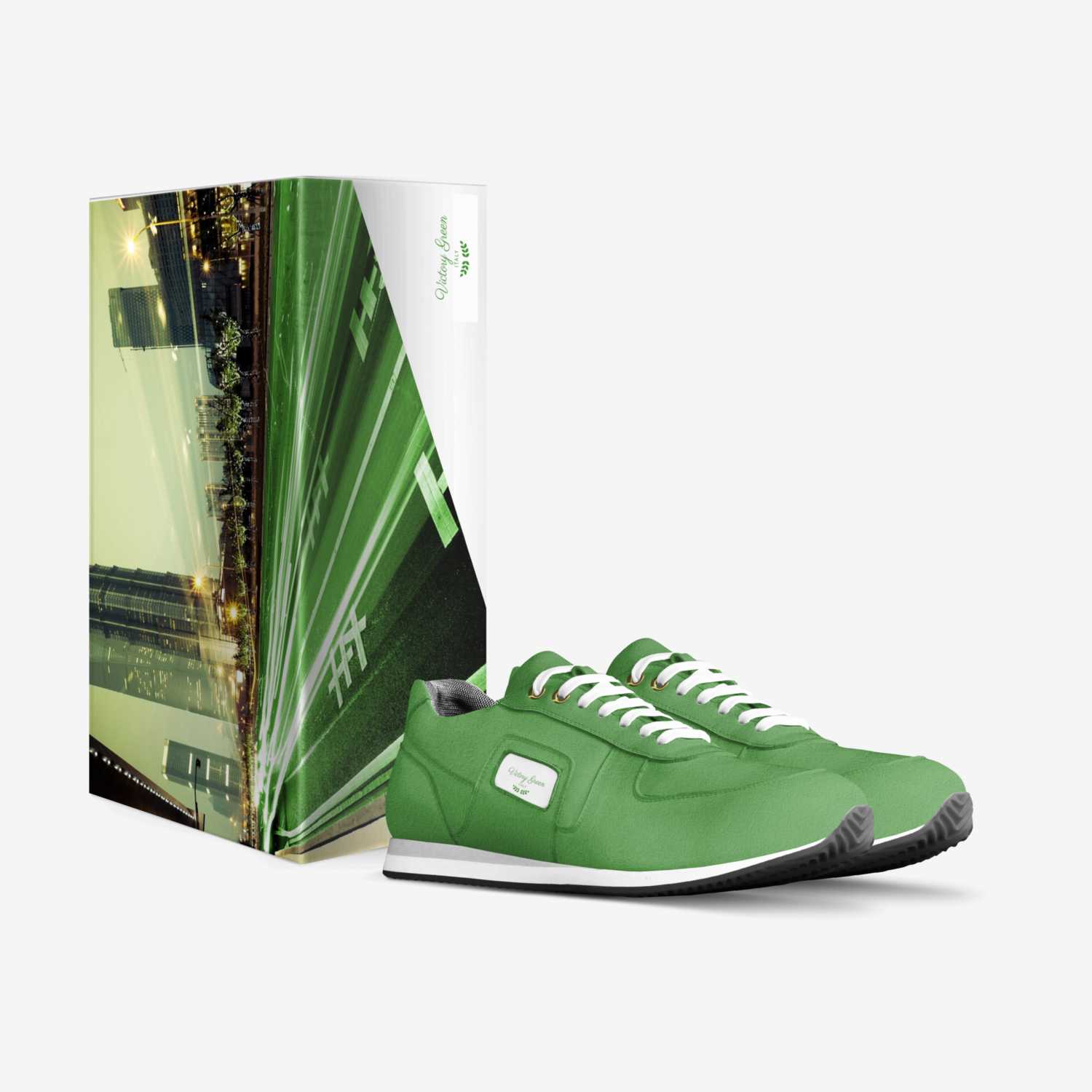 Victory Green custom made in Italy shoes by Bls Footwear | Box view