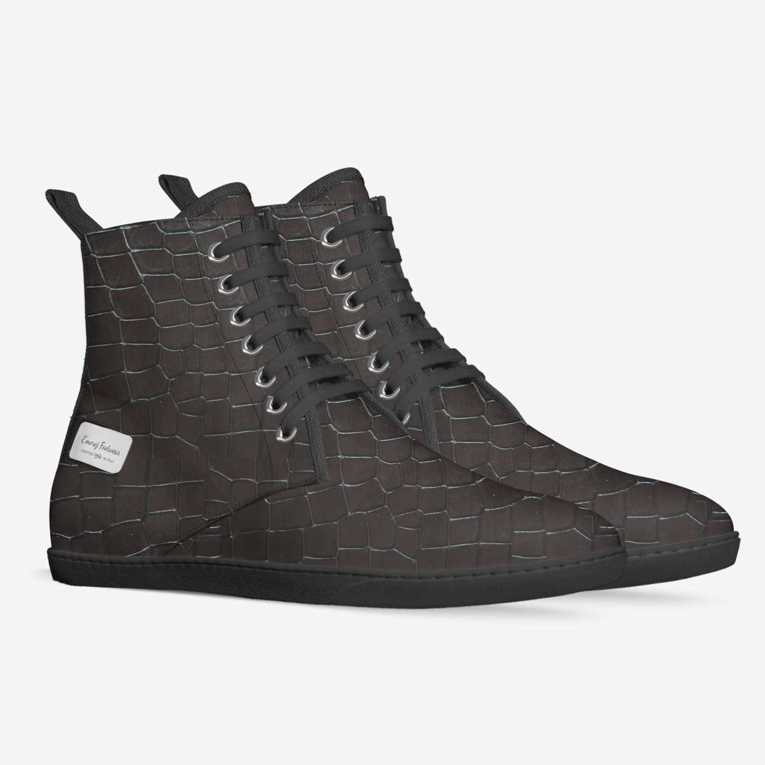 E'morej Footwear custom made in Italy shoes by Lateef Williams | Double view
