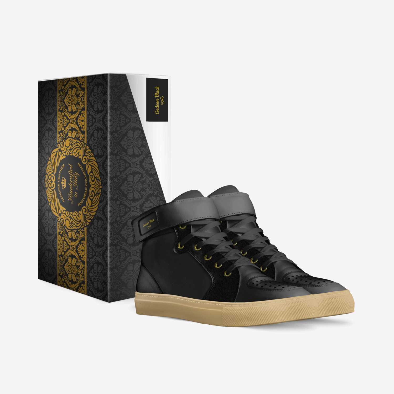 Gedeon Black custom made in Italy shoes by Bls Footwear | Box view