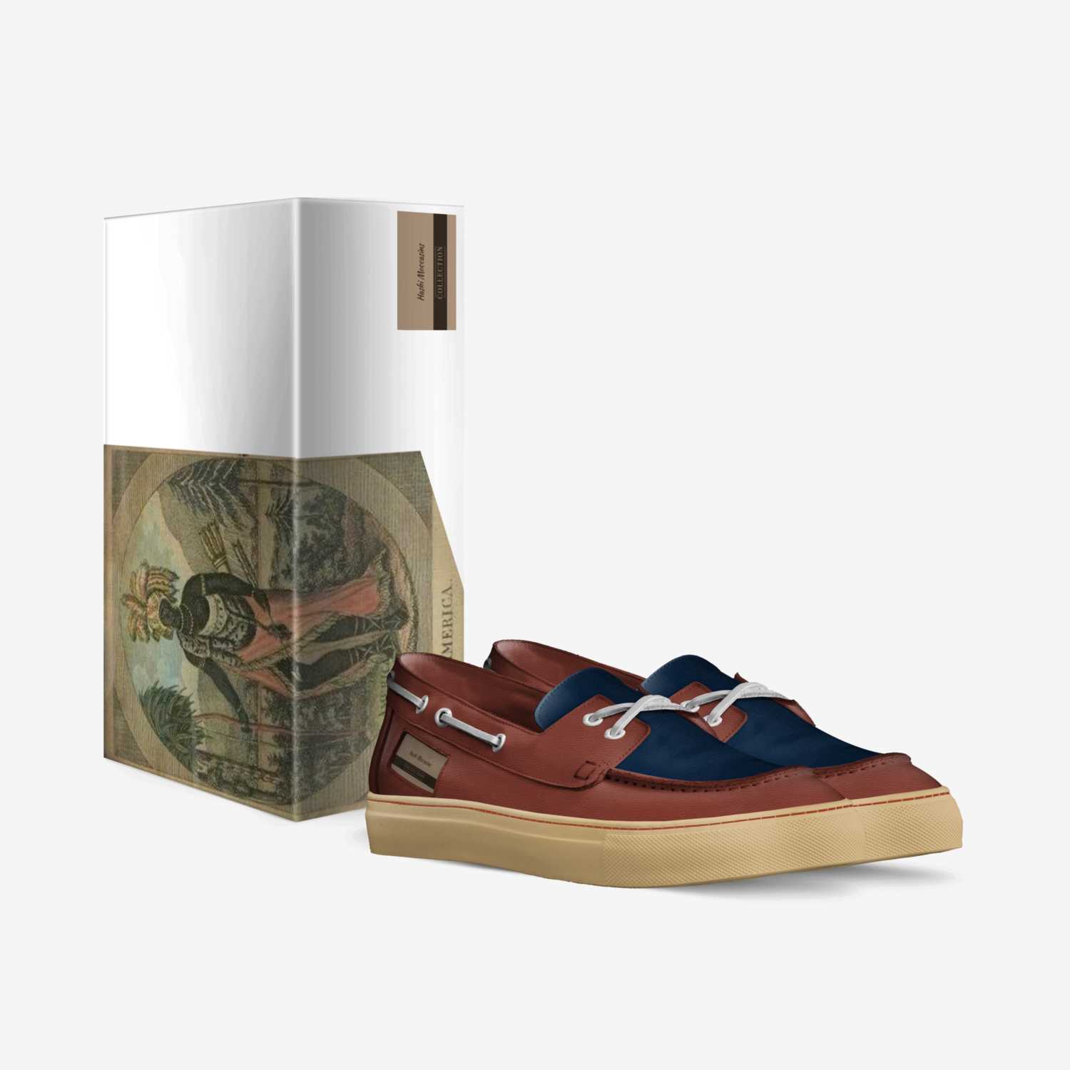 Hashi Moccasins  custom made in Italy shoes by Dontwon Washington | Box view