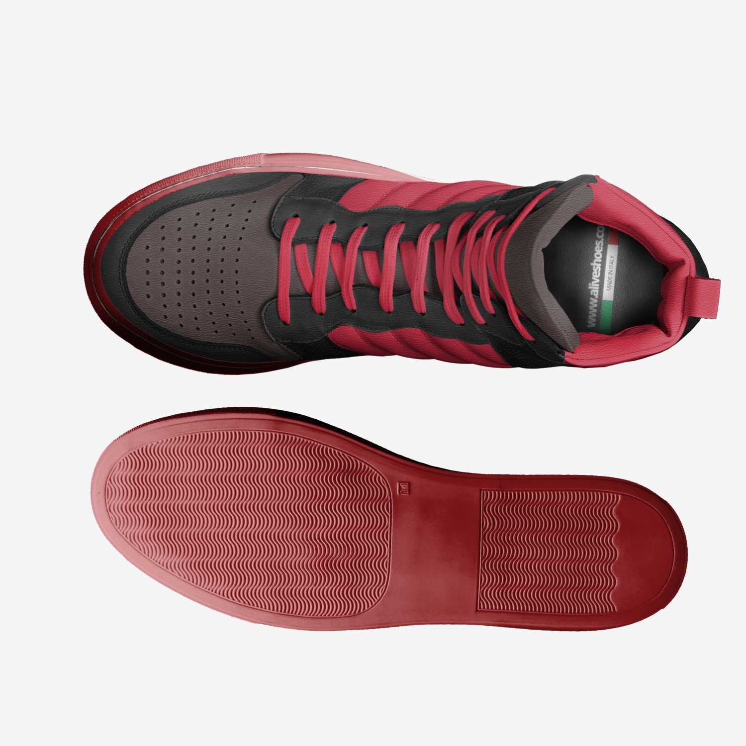 Aj25 custom made in Italy shoes by Anthony Johnson | Top view