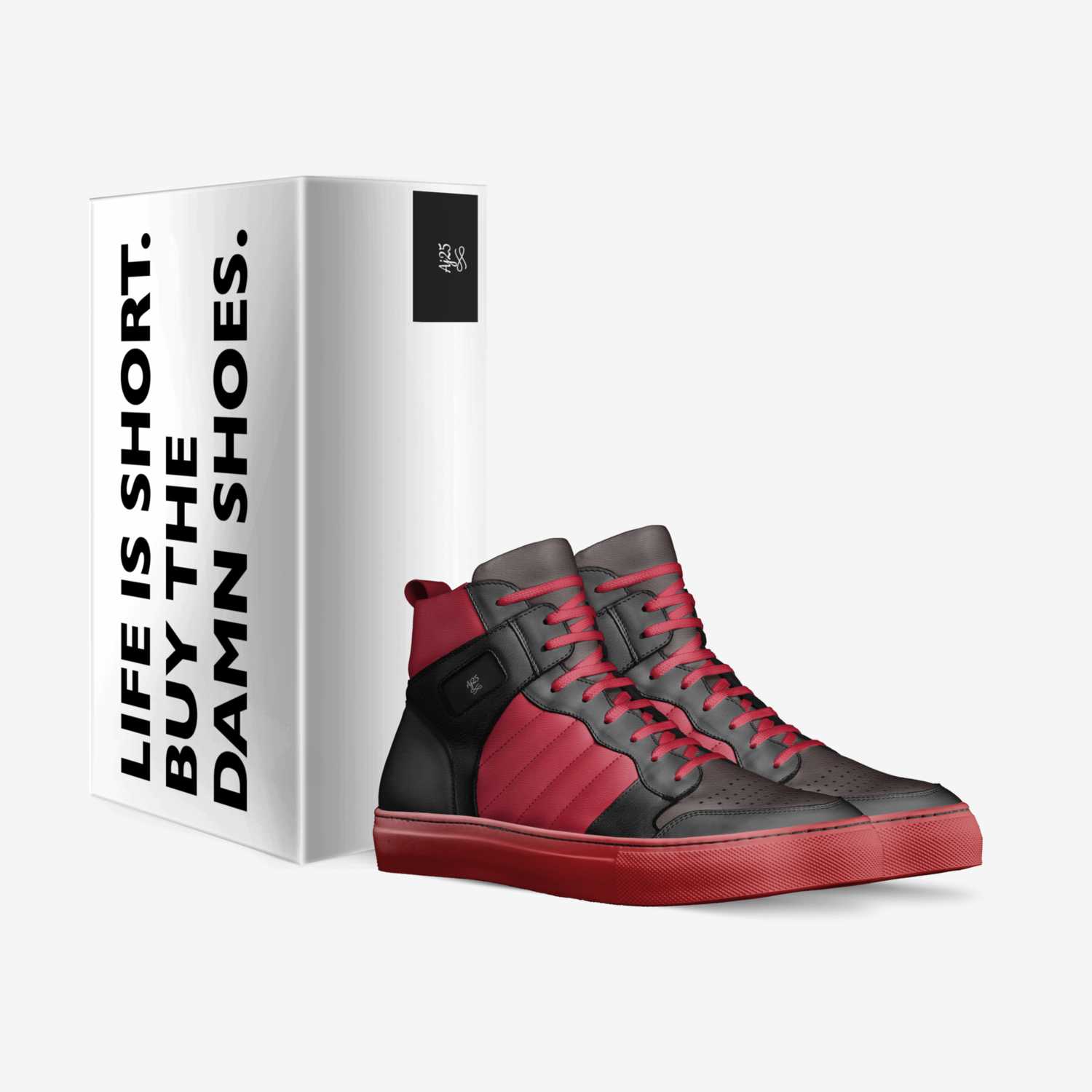 Aj25 custom made in Italy shoes by Anthony Johnson | Box view