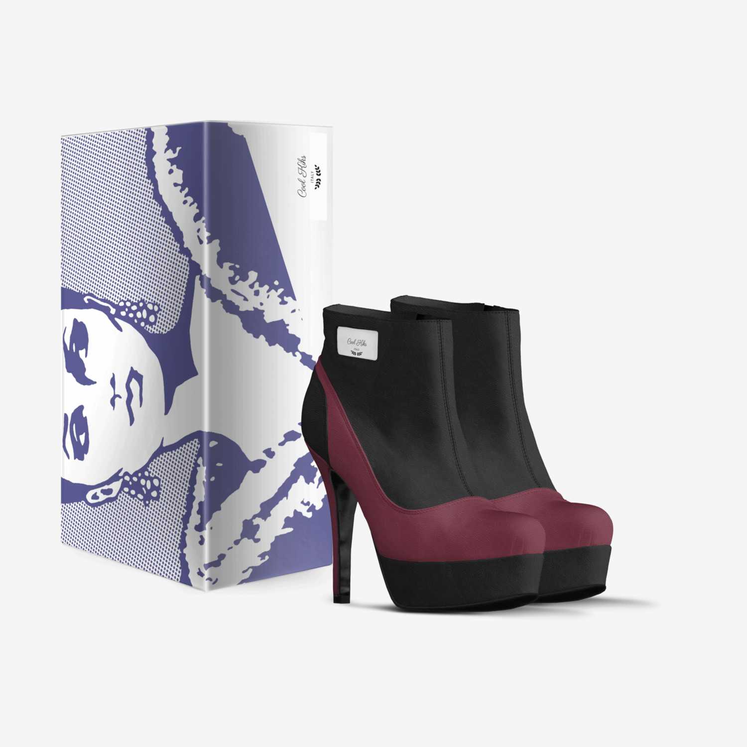 Cool Kiks custom made in Italy shoes by D S Epps | Box view