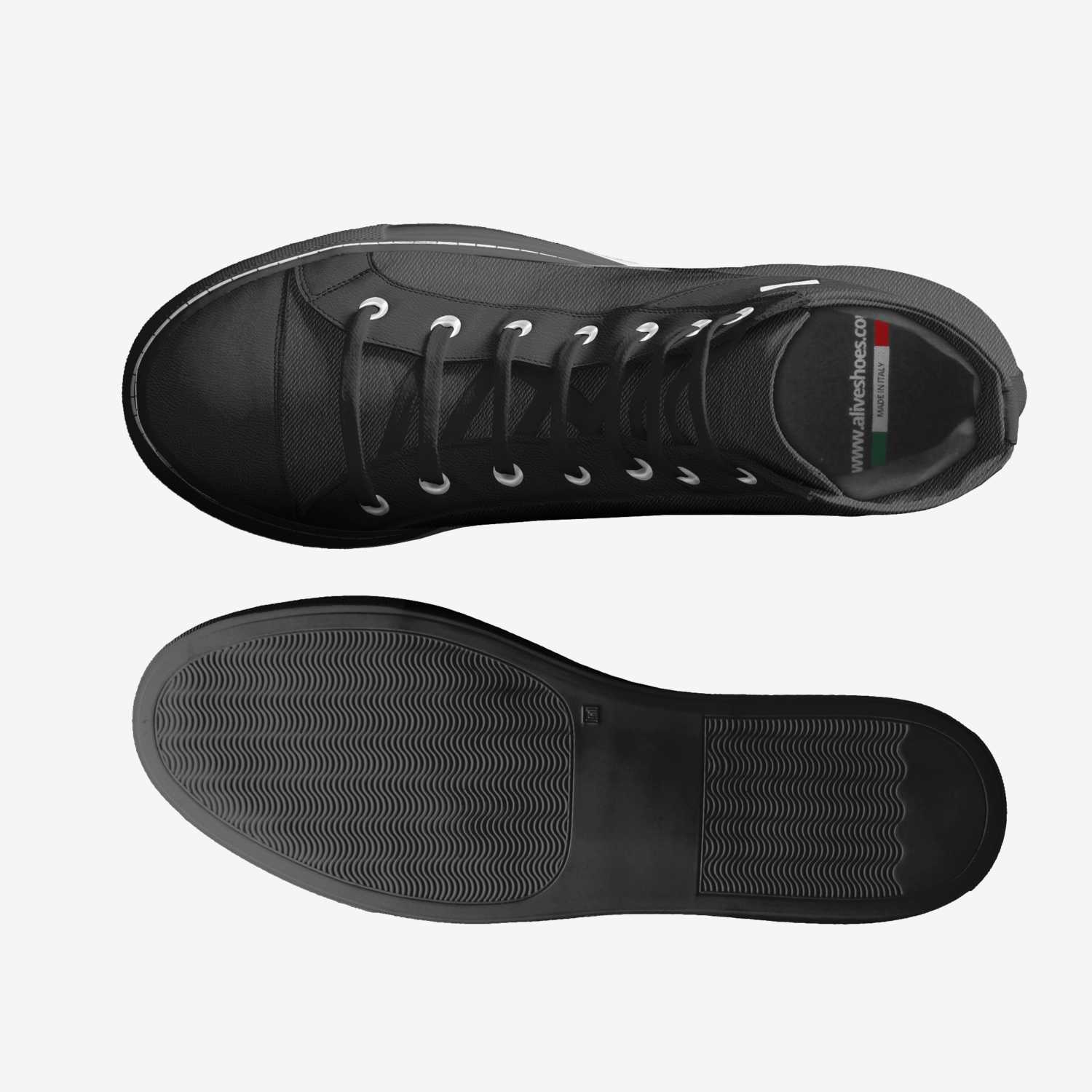 Custom A7X custom made in Italy shoes by Ahmad Zafri Zaryme | Top view