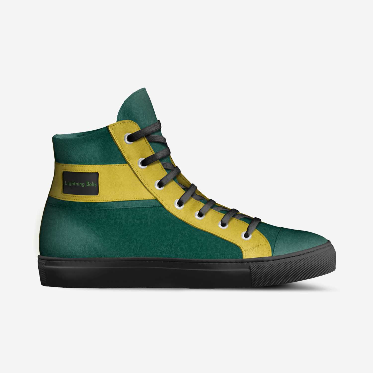 Lightning Bolts custom made in Italy shoes by Josh Epstein | Side view