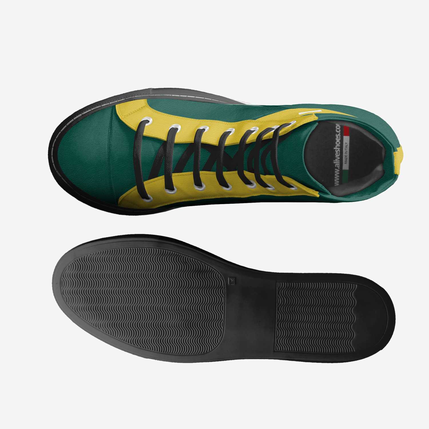 Lightning Bolts custom made in Italy shoes by Josh Epstein | Top view