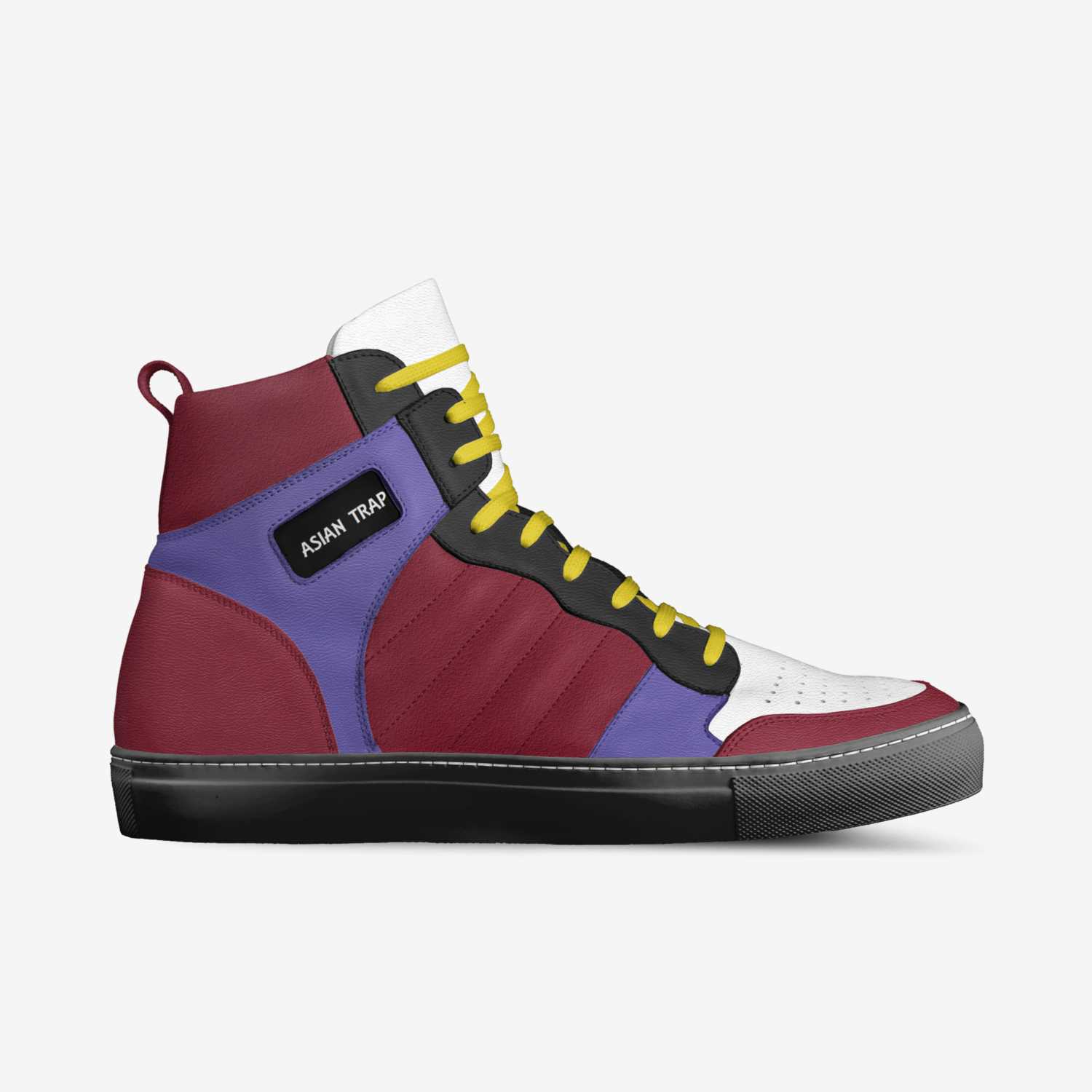 Hyke Sneakers custom made in Italy shoes by Djibril Mounanah | Side view