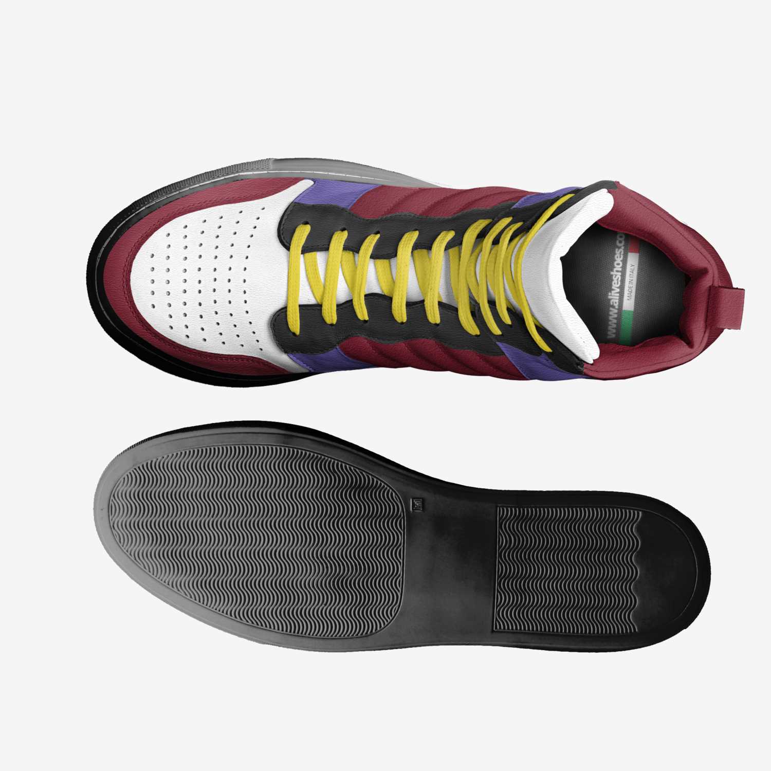 Hyke Sneakers custom made in Italy shoes by Djibril Mounanah | Top view