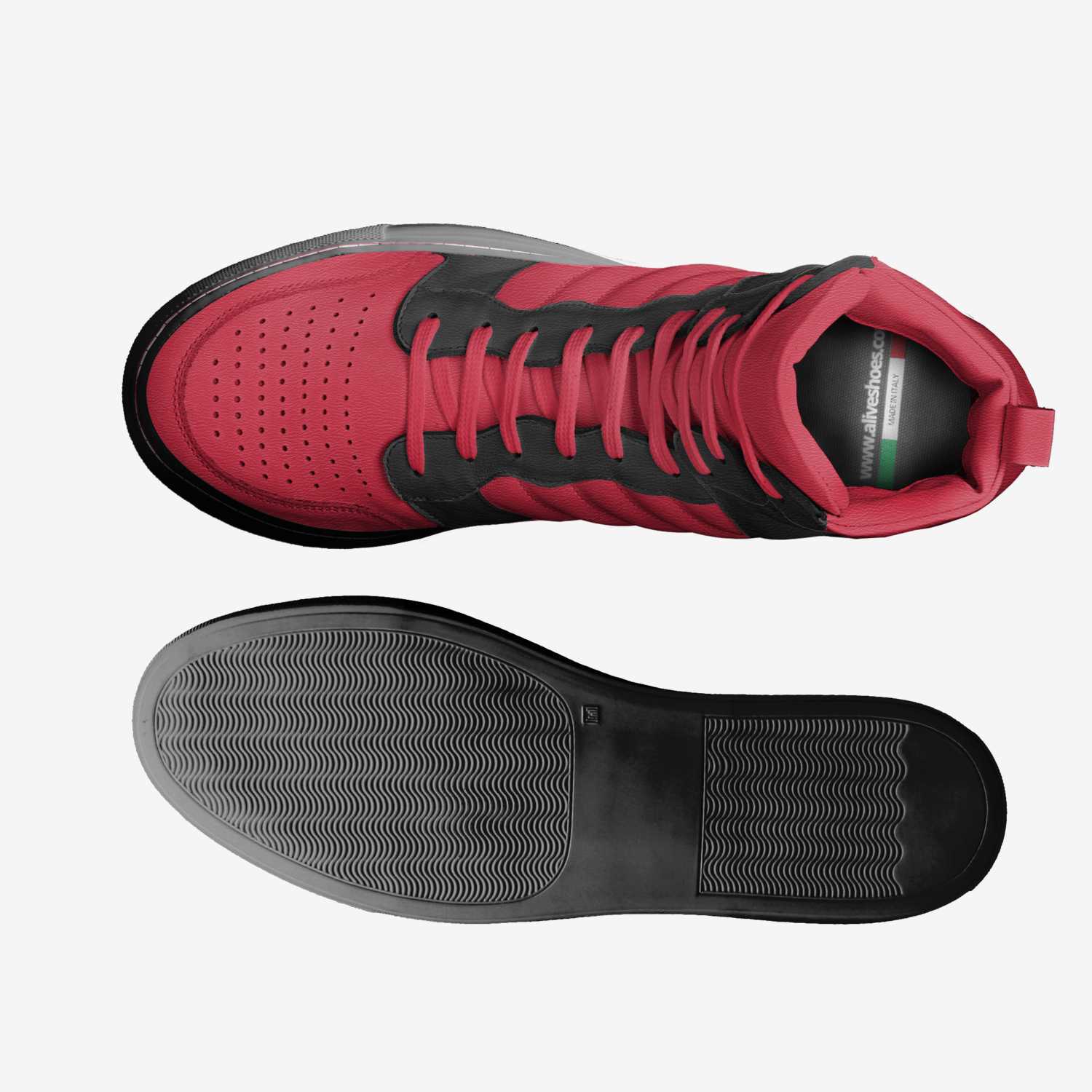 bloods custom made in Italy shoes by Jesse Griffin | Top view