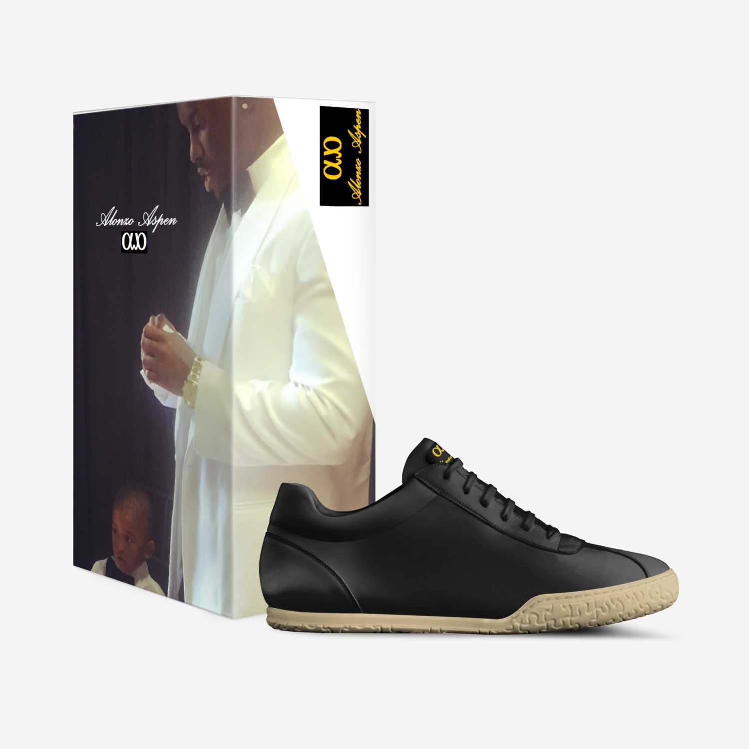 Alonzo Aspen custom made in Italy shoes by John Curtis | Box view