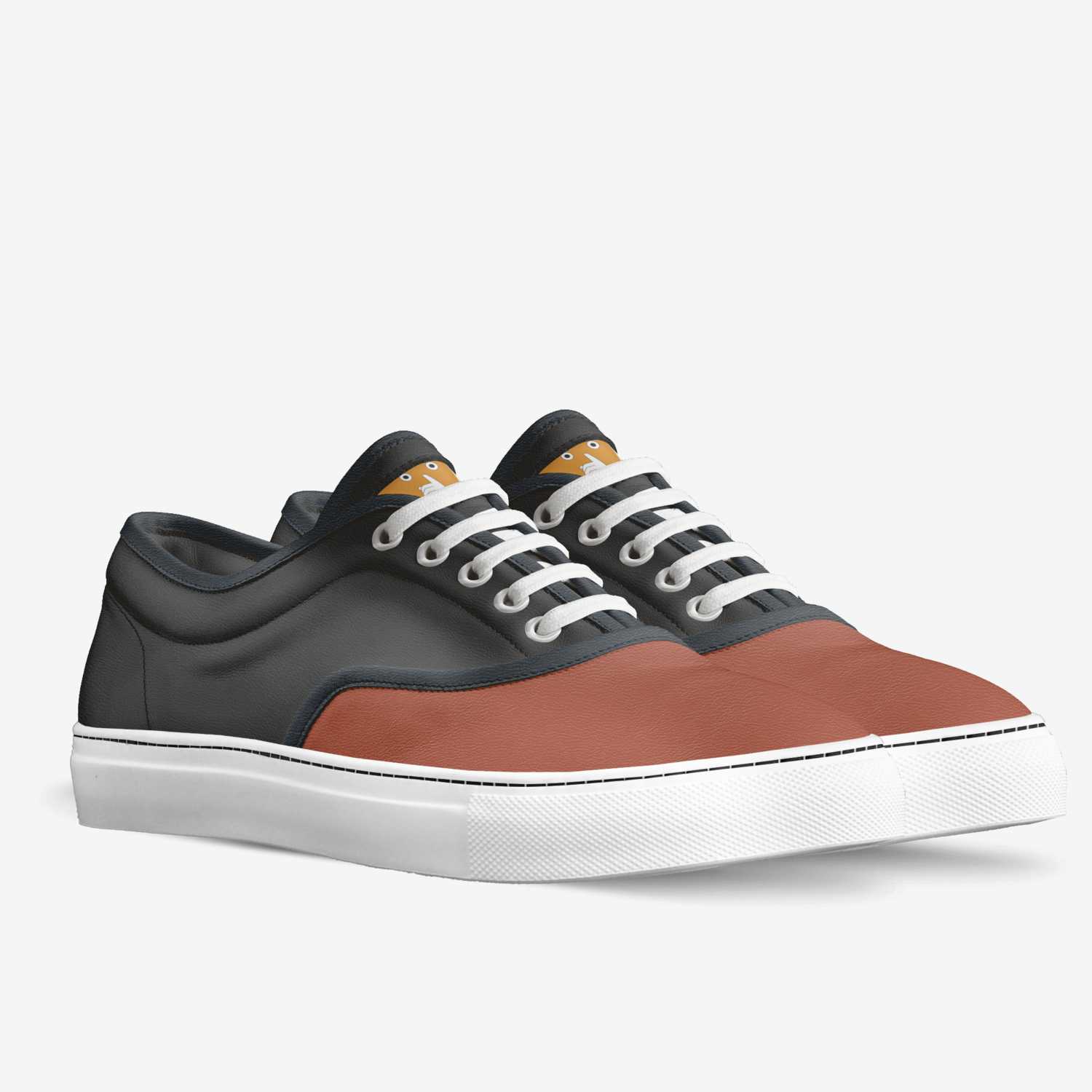 Sneake custom made in Italy shoes by Thomas Desmet | Double view