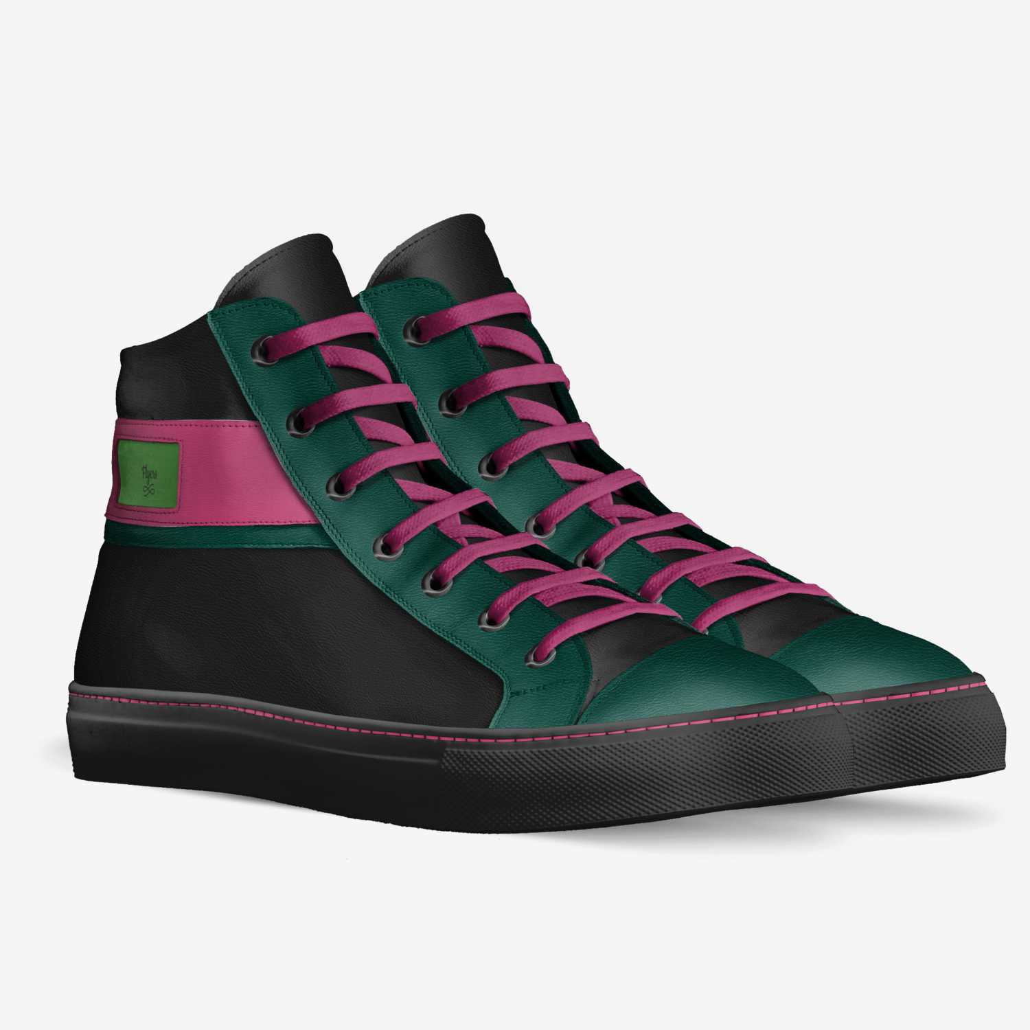 Flyers custom made in Italy shoes by Retr0 Defalt | Double view