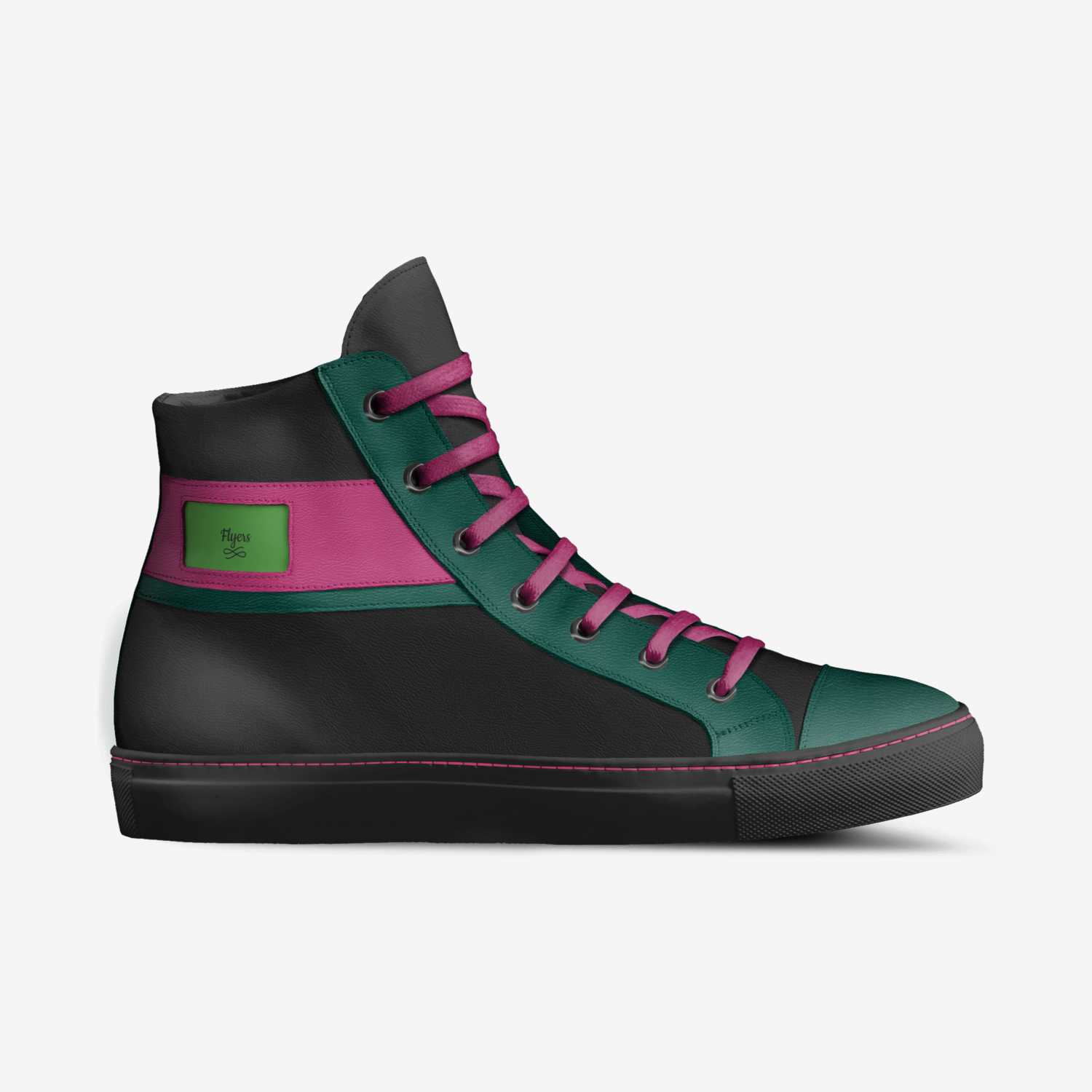 Flyers custom made in Italy shoes by Retr0 Defalt | Side view