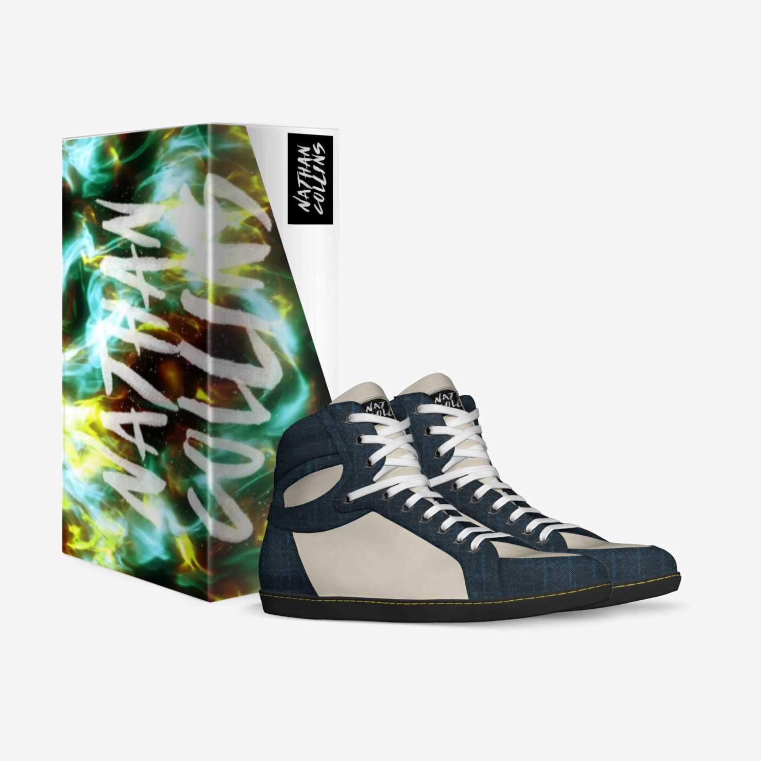 NTC FLAMES custom made in Italy shoes by Nathan Collins | Box view
