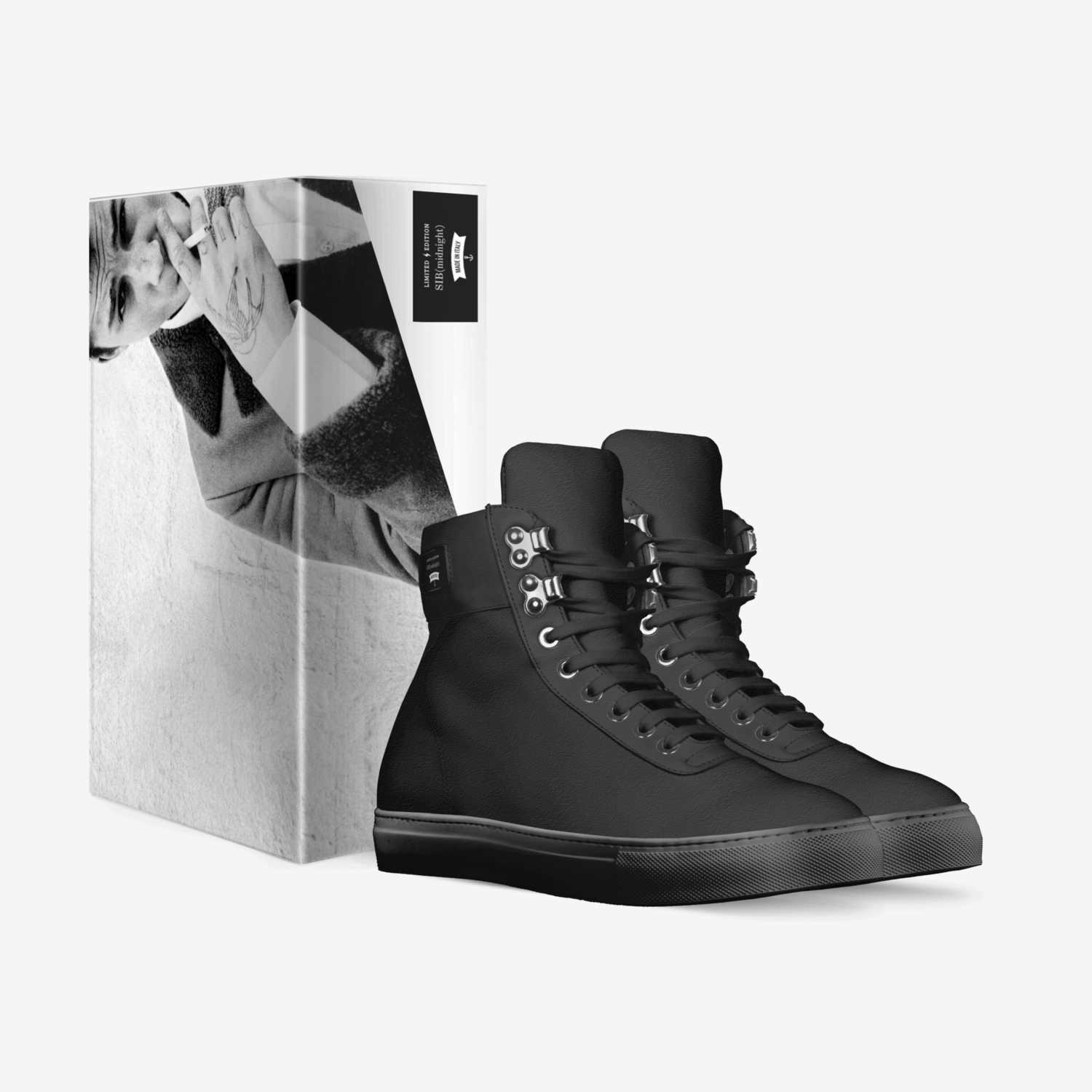 SIB(midnight) custom made in Italy shoes by Stefanie Black | Box view