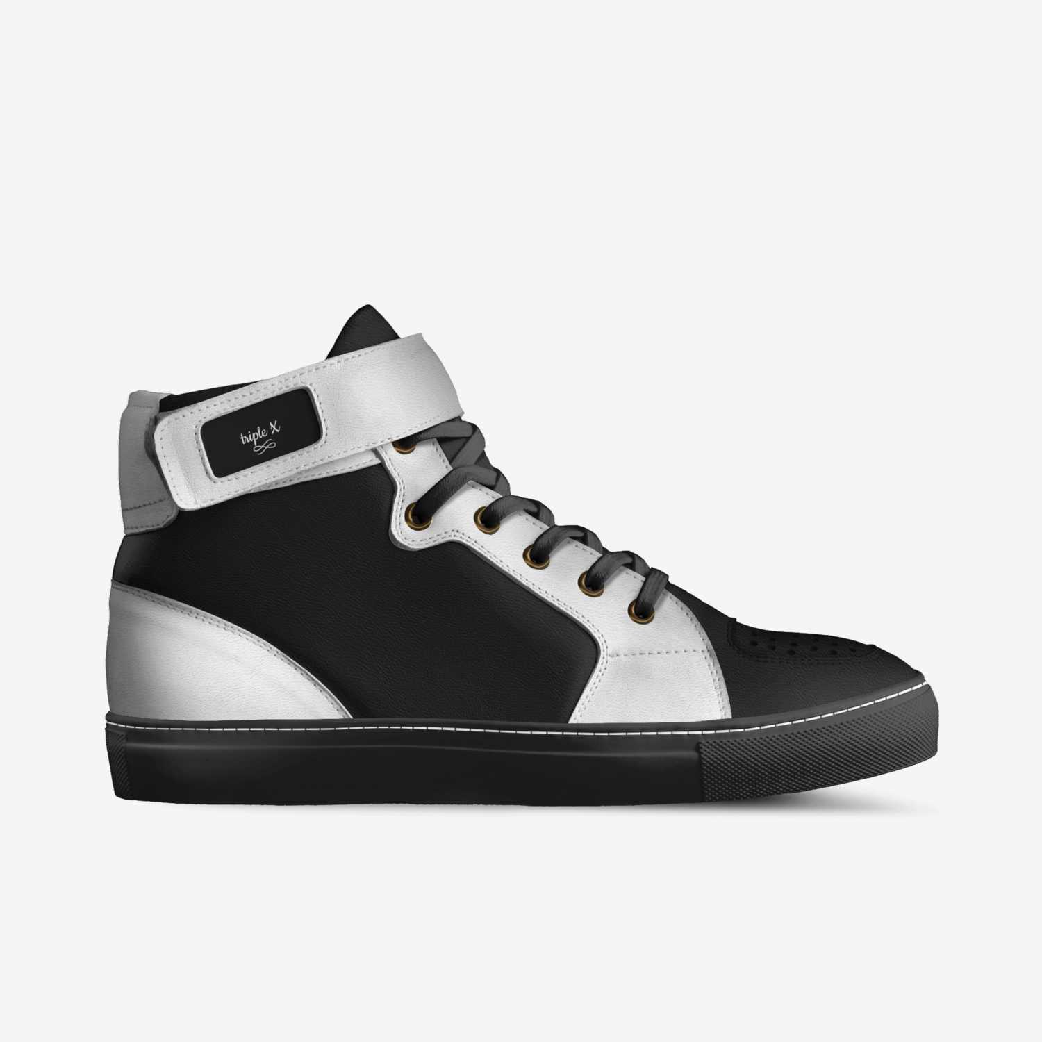 triple X custom made in Italy shoes by Huzaifa | Side view