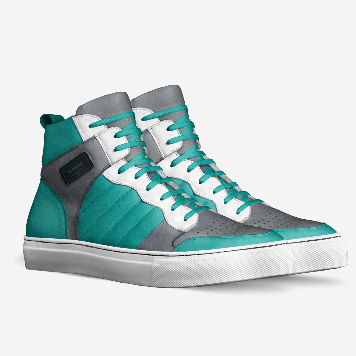 NFL Shoe Gang custom made in Italy shoes by Bethany Ausley | Double view
