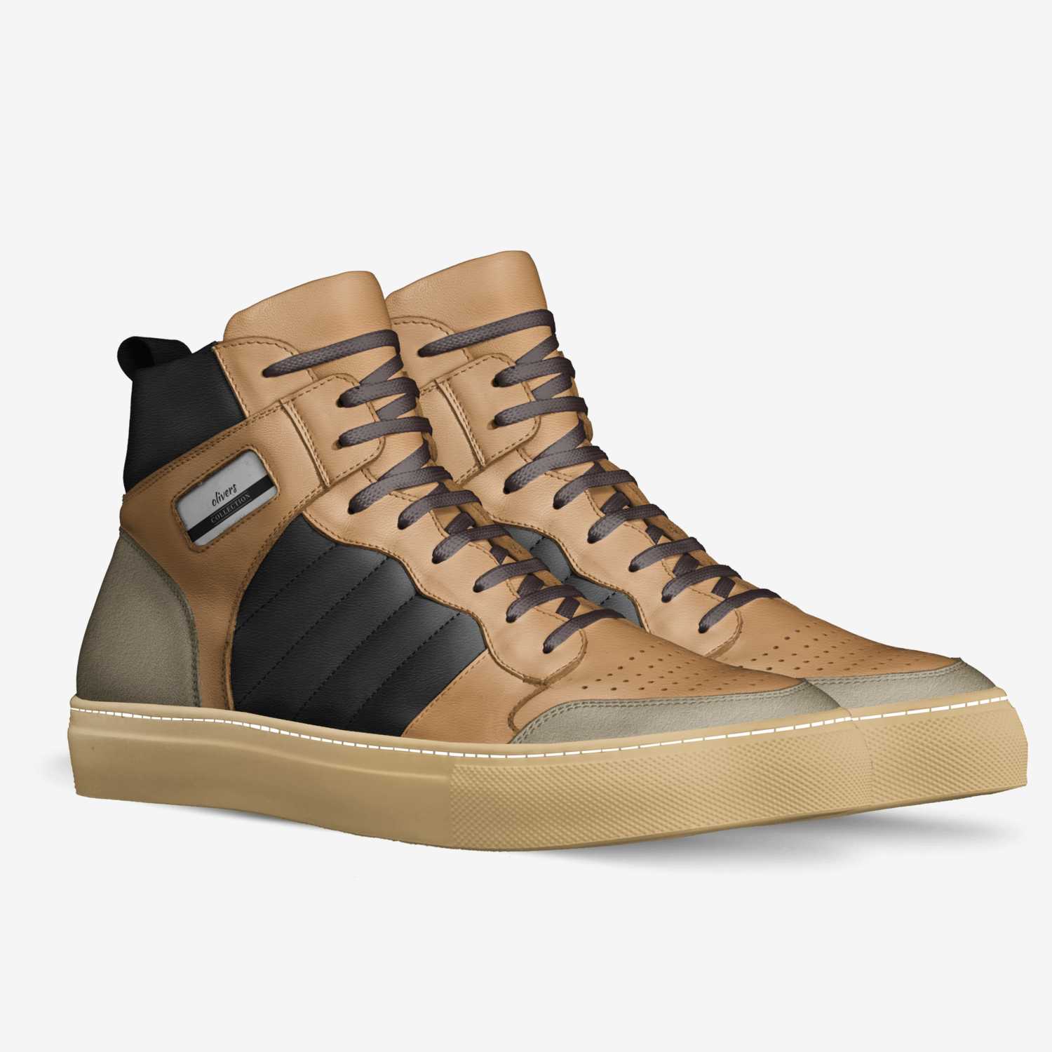 olivers custom made in Italy shoes by Oliver Hawkins | Double view