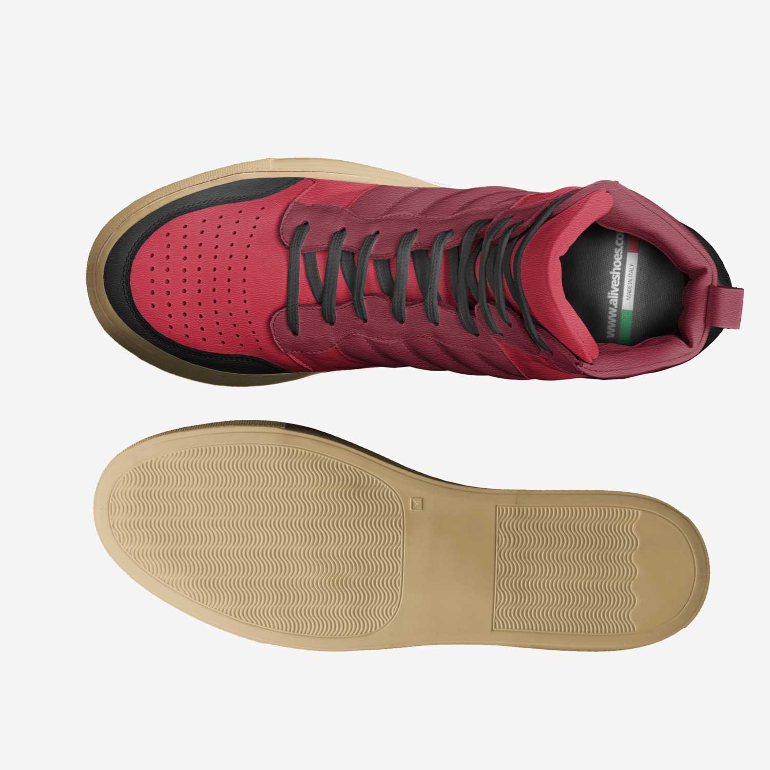 Design AR custom made in Italy shoes by Sam Stine | Top view