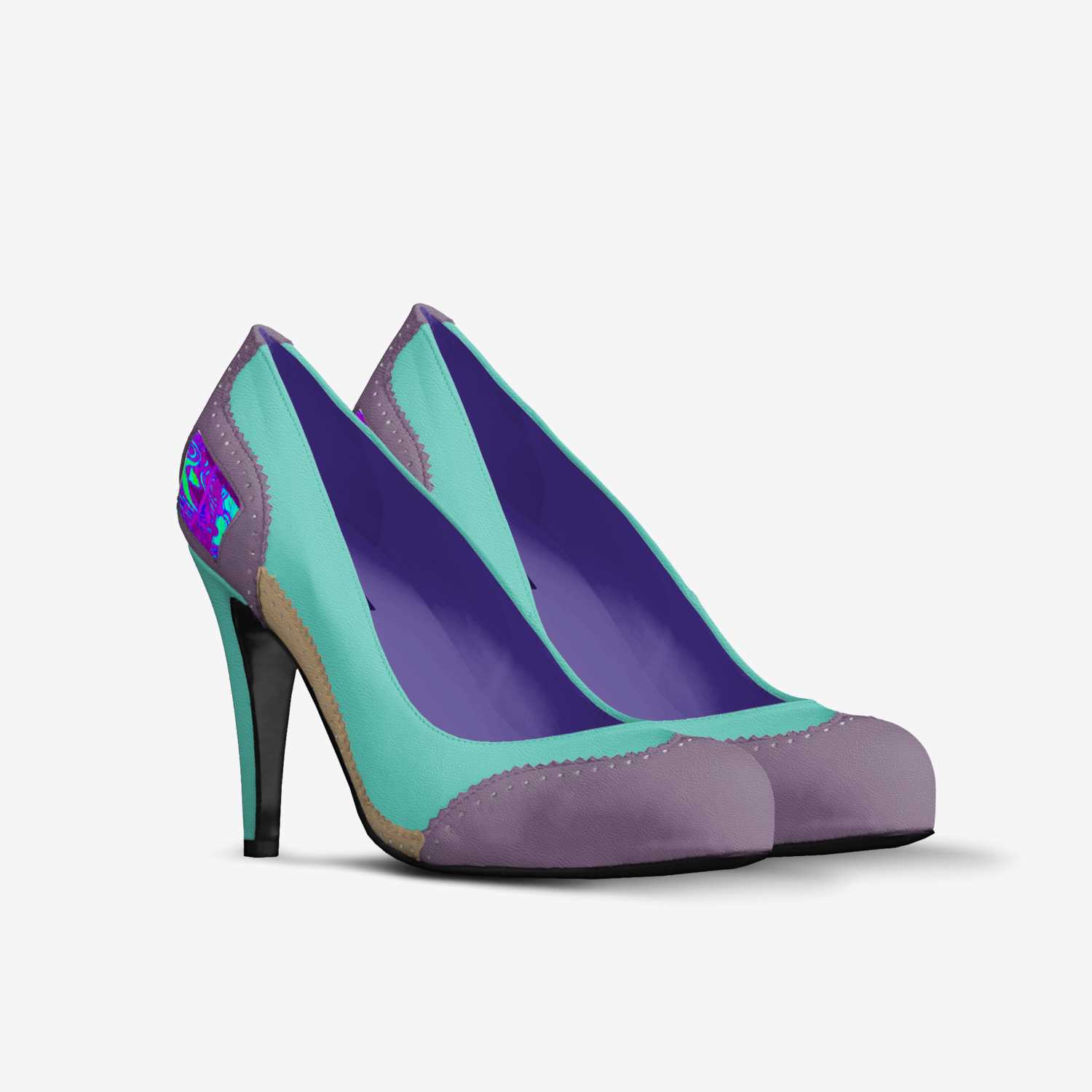 Caitlin custom made in Italy shoes by Dan Hurwitz | Double view