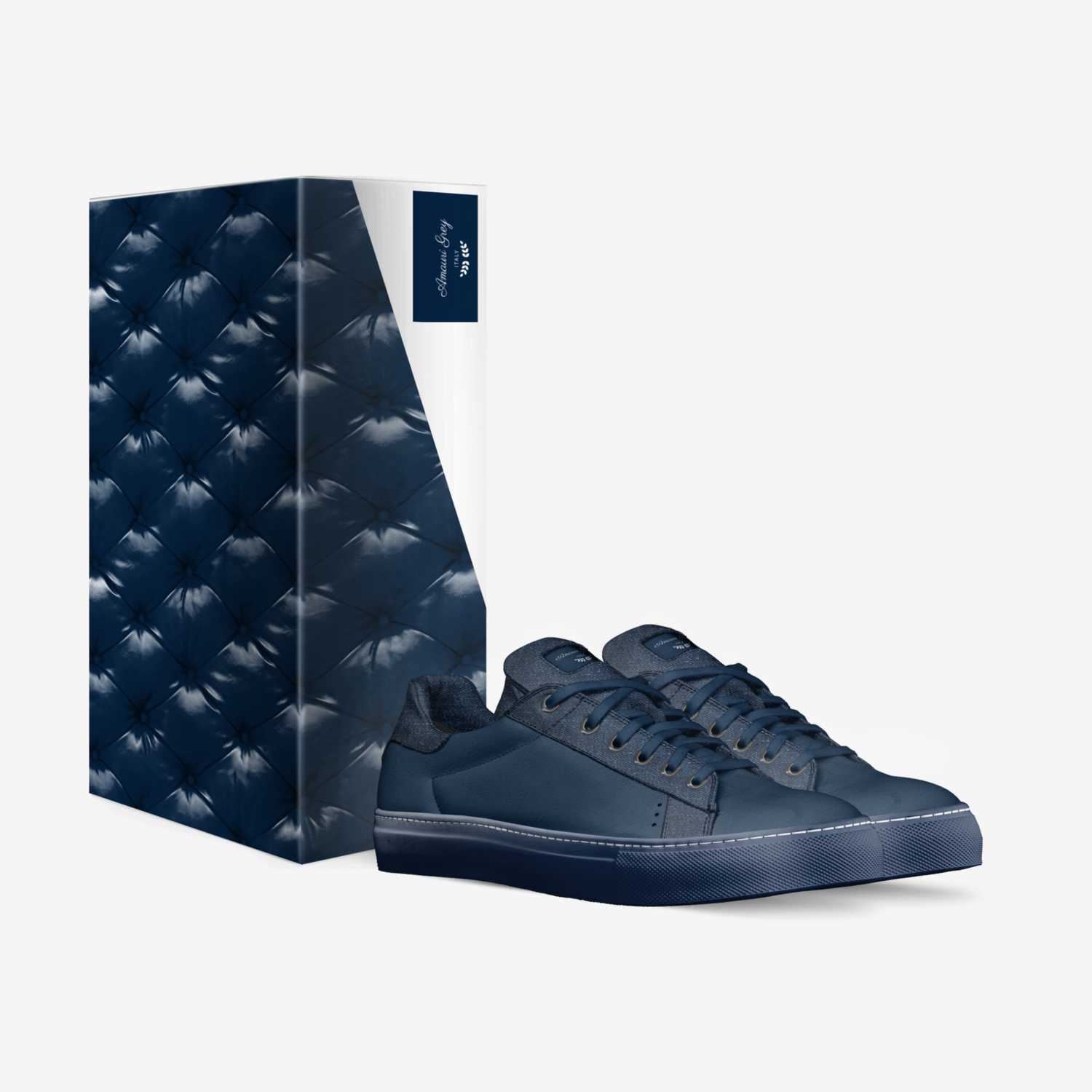 Amauri Grey custom made in Italy shoes by Naim Travis | Box view