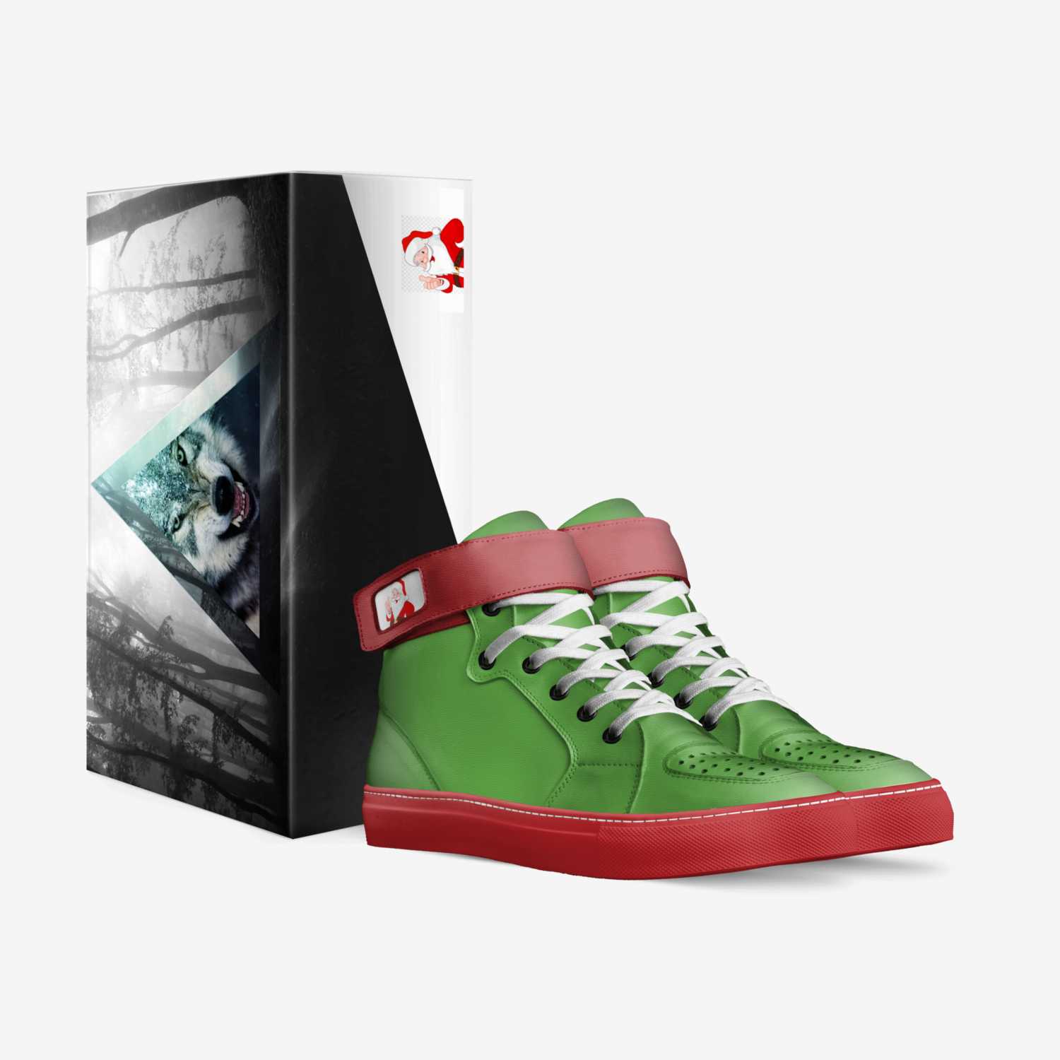 DM ‘christmas’ custom made in Italy shoes by Derek | Box view