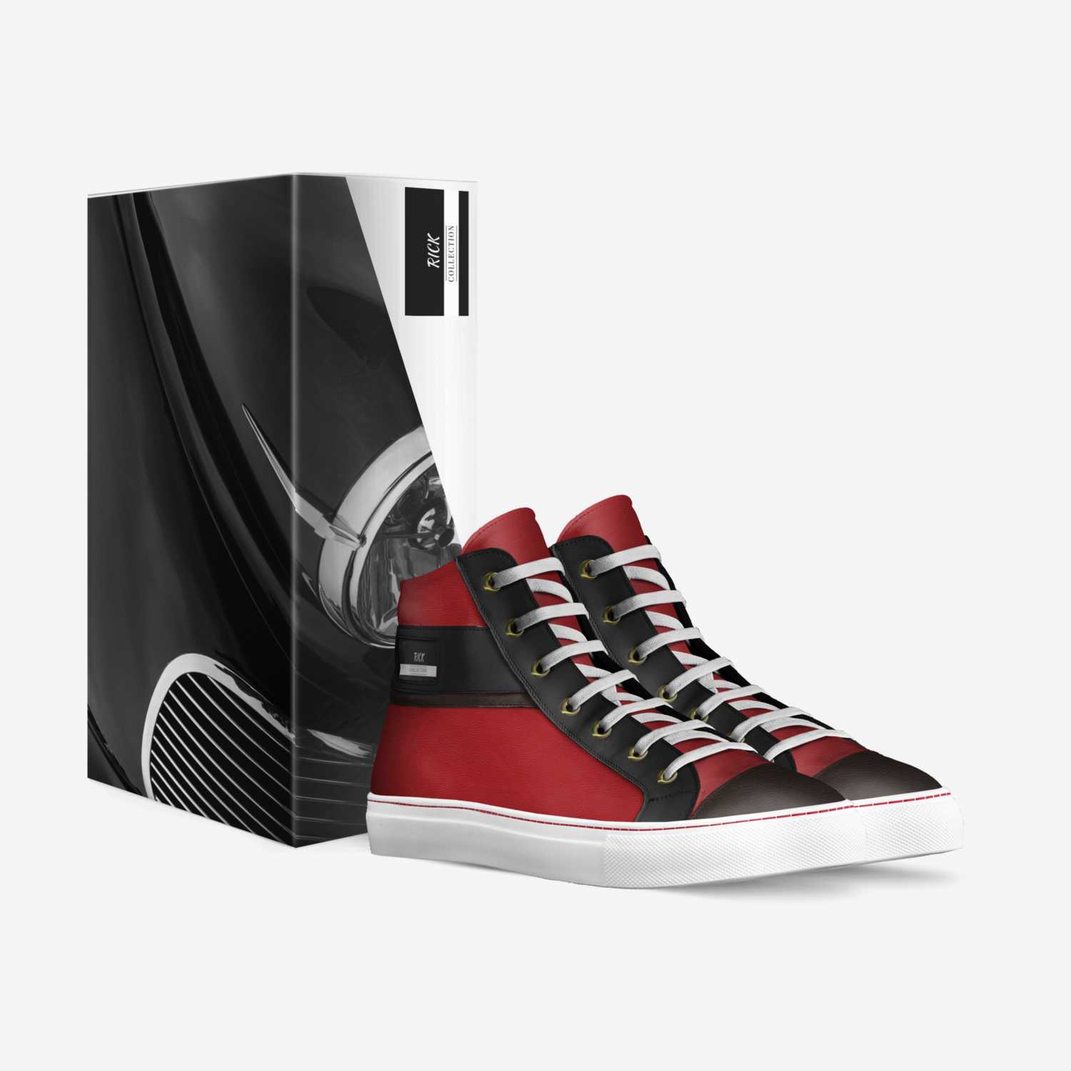 First Hightops custom made in Italy shoes by Alex Rickard | Box view