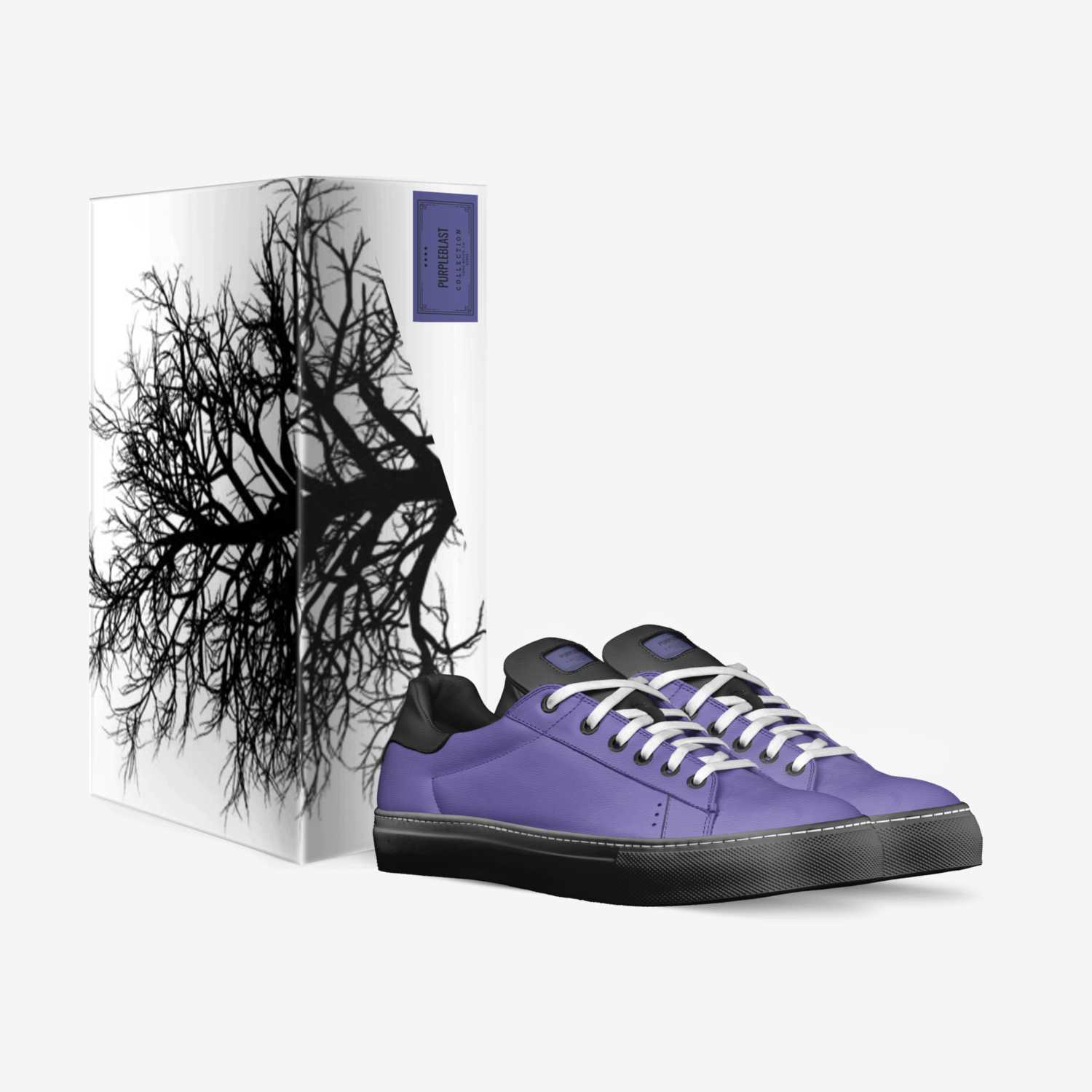 PurpleBlast custom made in Italy shoes by Erick Fuentes | Box view