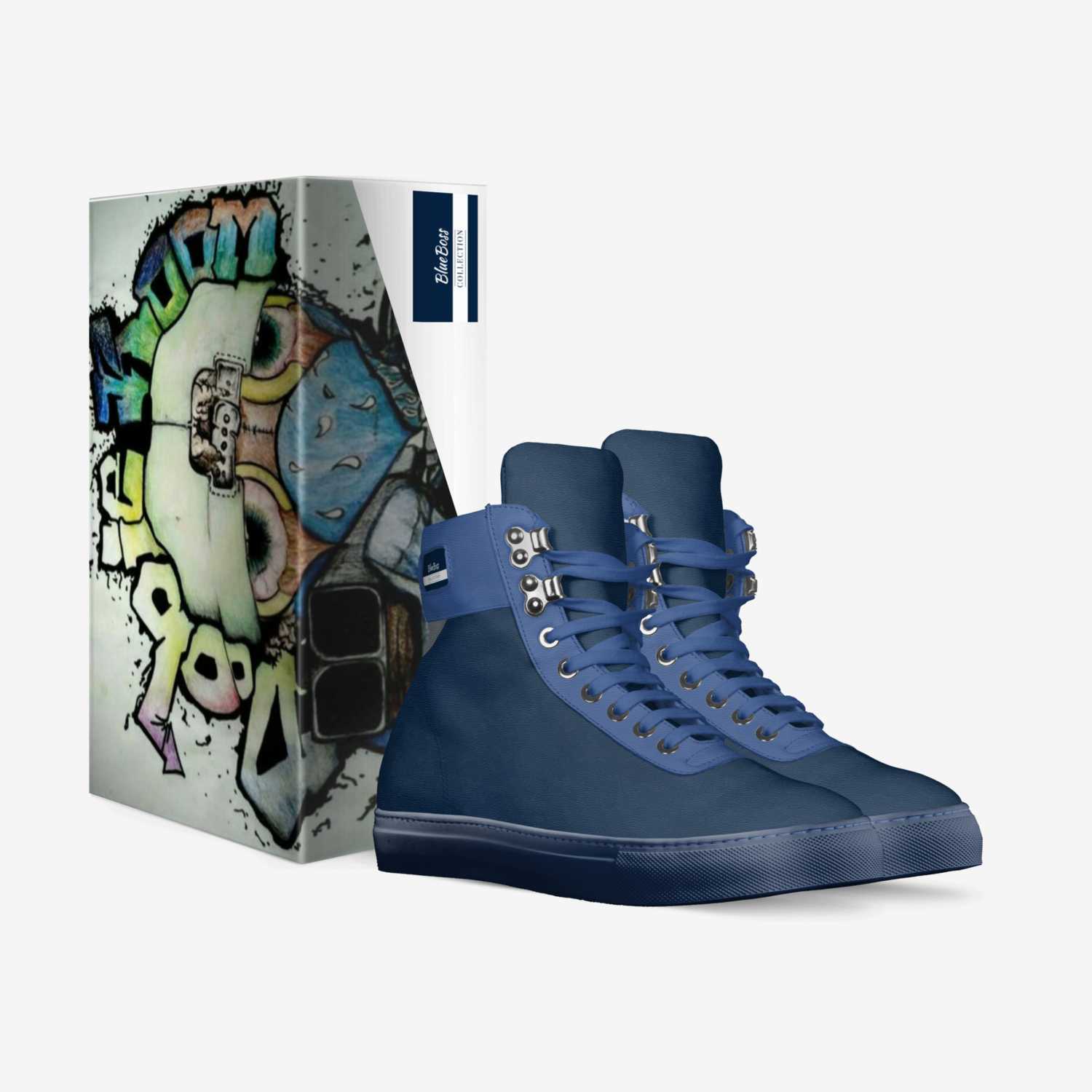 BlueBoss custom made in Italy shoes by Big Hippie | Box view
