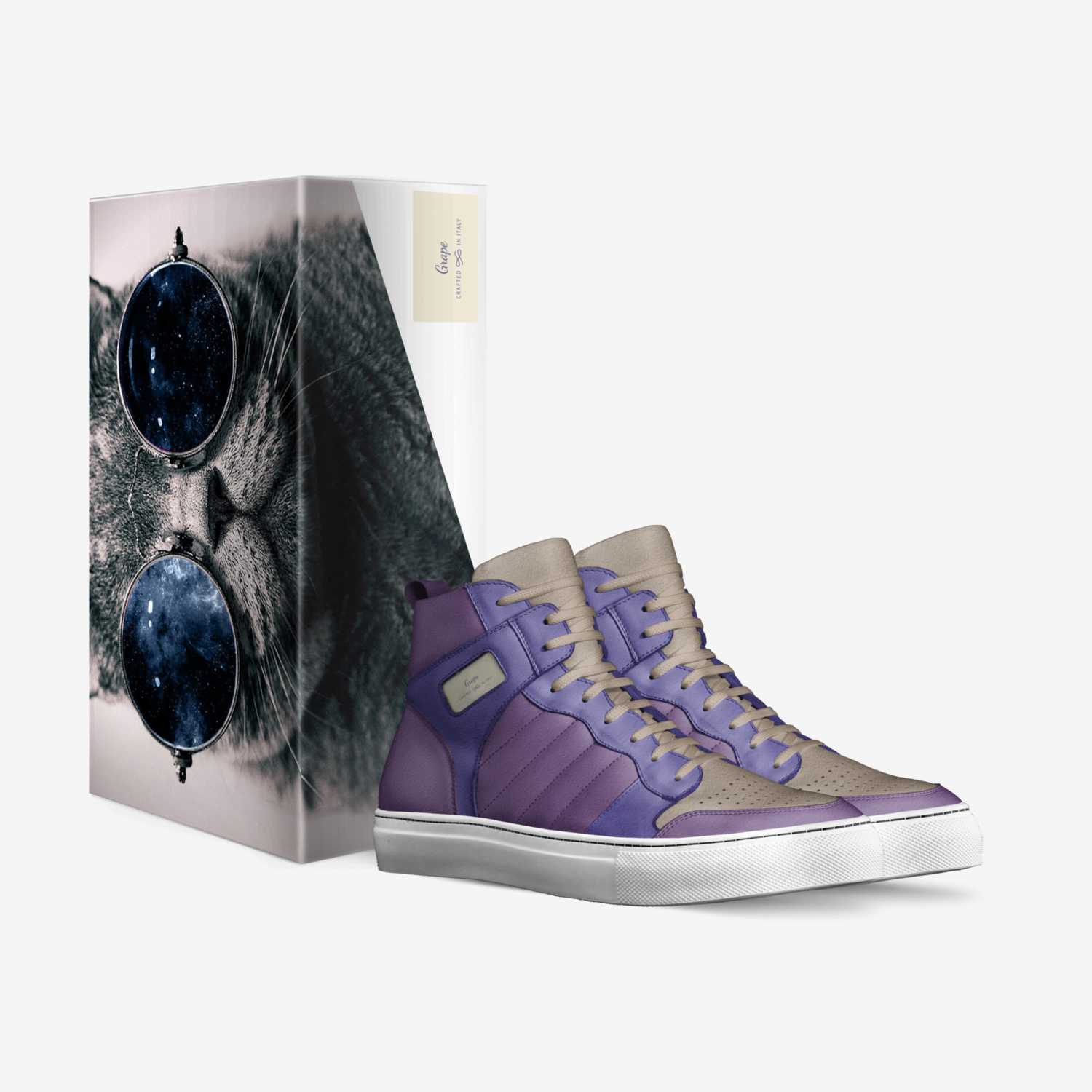 Grape custom made in Italy shoes by Grape Soda | Box view